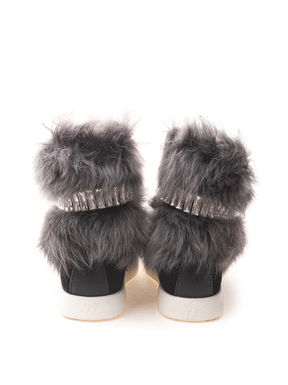 Giuseppe Zanotti Sneaker nera con Pelliccia e Cristalli da donna in Sneaker casual Drestige - Casamassima, commercioVirtuoso.it