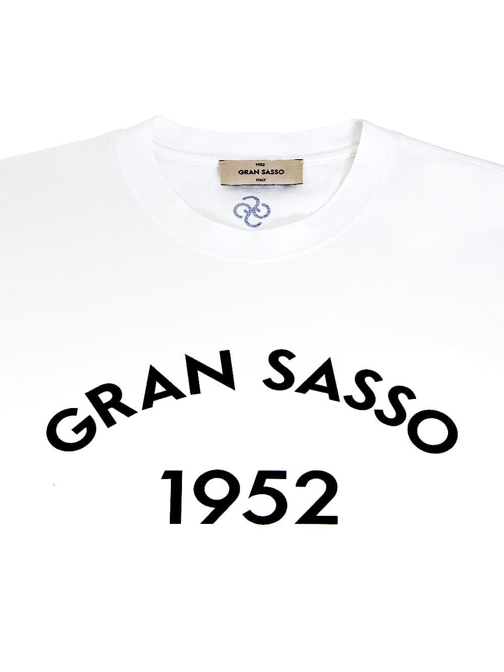 Gran Sasso T-Shirt Bianca con Logo da uomo in T-shirt Drestige - Casamassima, commercioVirtuoso.it