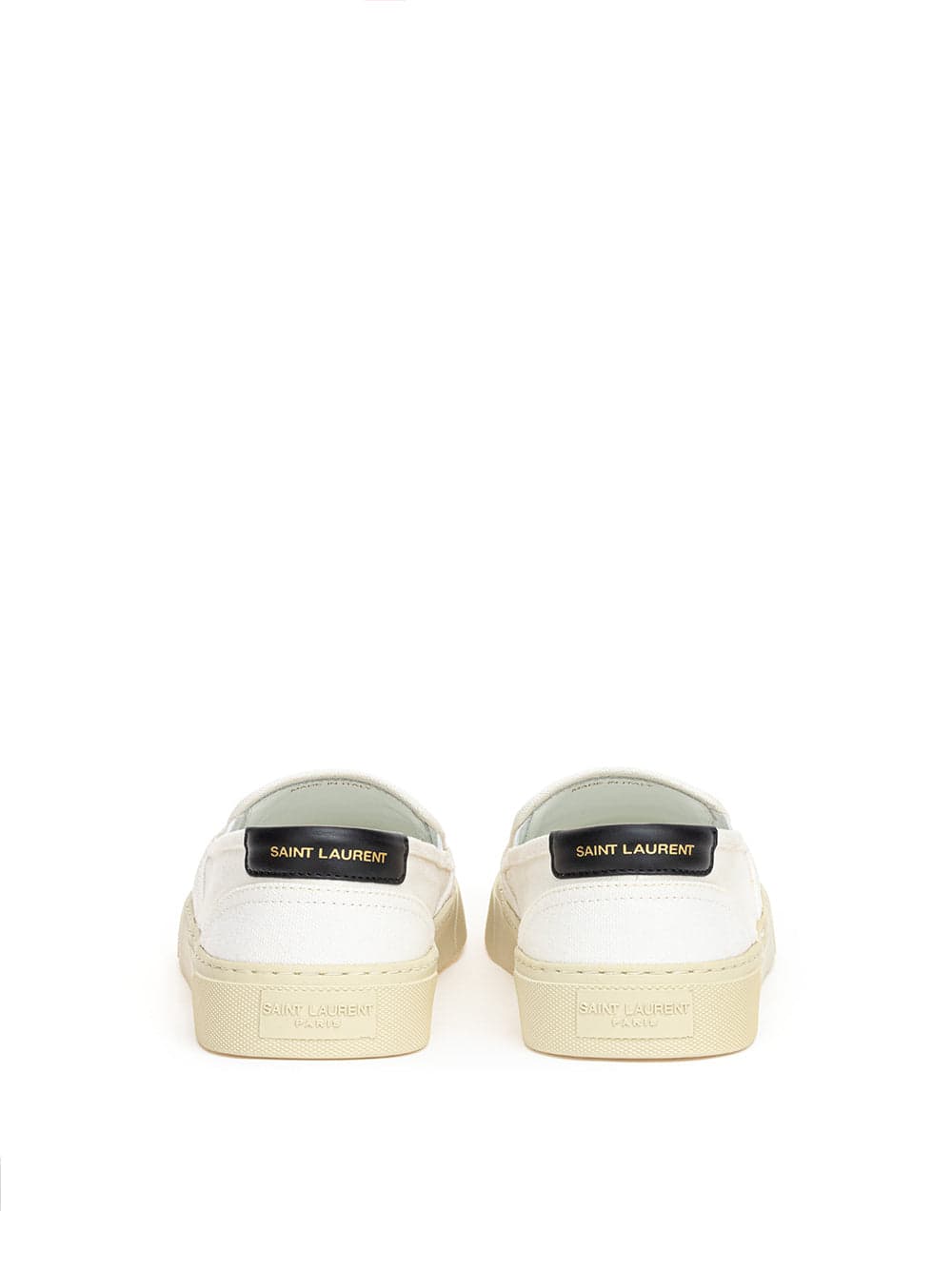 Saint Laurent Slip on in Canvas Bianco da donna in Sneaker casual Drestige - Casamassima, commercioVirtuoso.it
