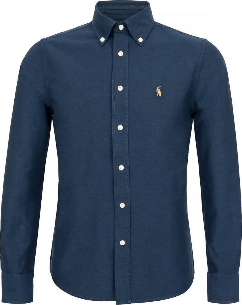 Camicia Uomo Polo Ralph Lauren Camicia Casual Slim Fit Aderente In Oxford In Cotone Collo Button Down Logo Pony Ralph Lauren Ricamato in Camicie casual Euforia - Bronte, commercioVirtuoso.it