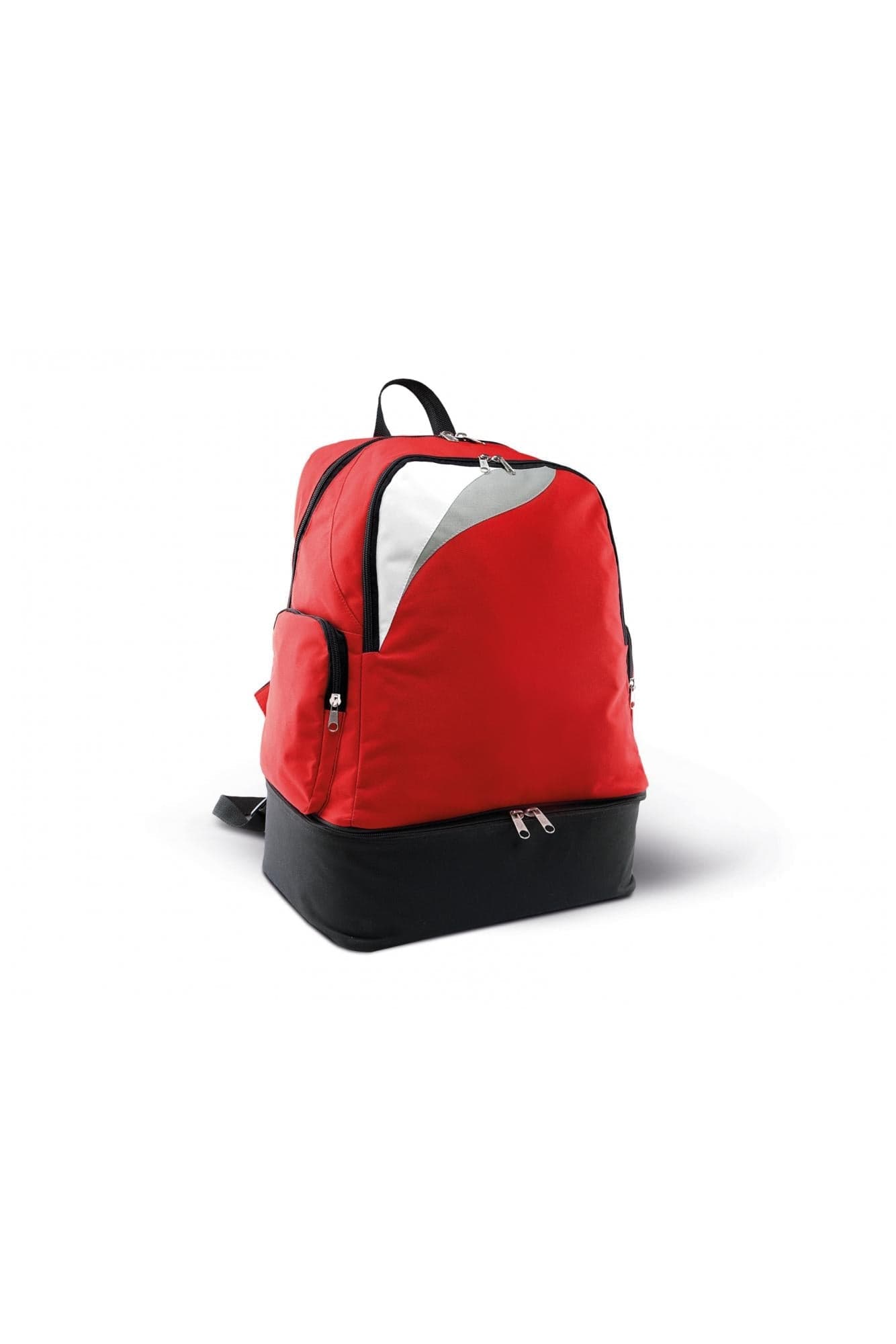 Zaino Multisport Rosso con Fondo Rigido Sacca Sportiva con Reparto Scarpe