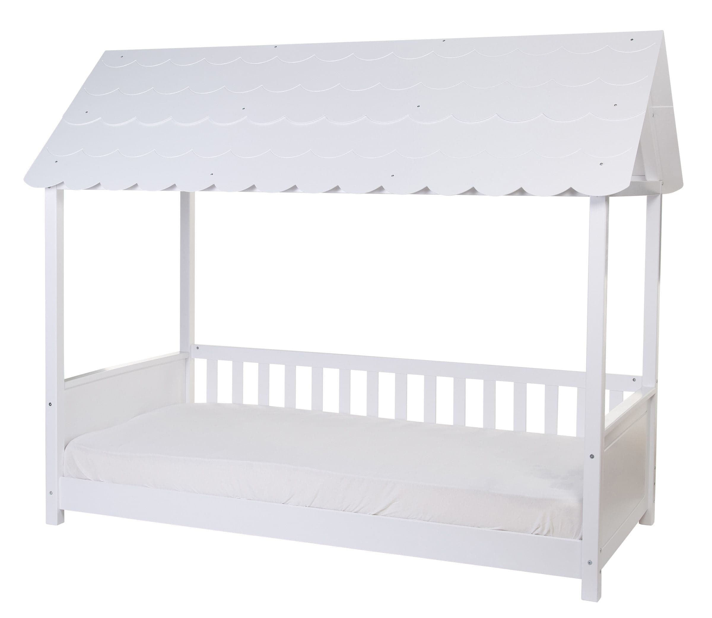 Struttura Letto Childhome con Tetto + 2 Sponde 90X200 cm Legno Bianco in Letti La Casa Del Bebè - Napoli, commercioVirtuoso.it
