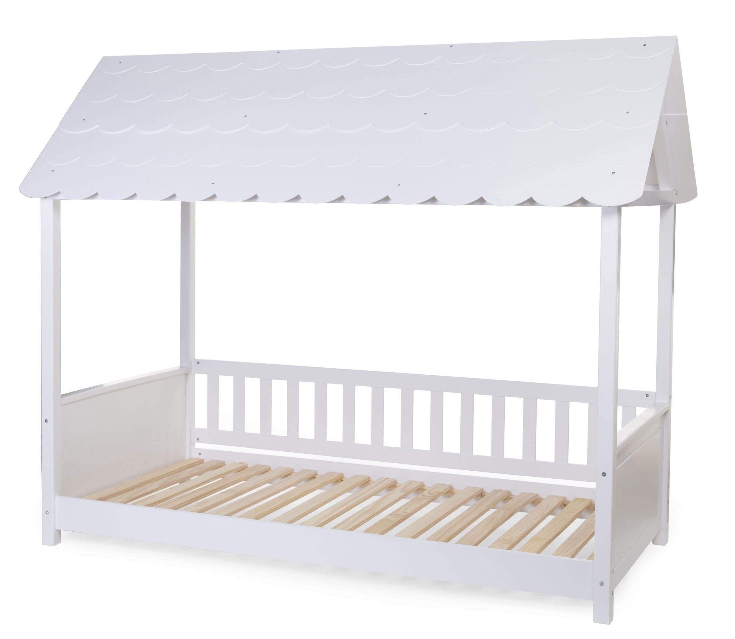 Struttura Letto Childhome con Tetto + 2 Sponde 90X200 cm Legno Bianco in Letti La Casa Del Bebè - Napoli, commercioVirtuoso.it