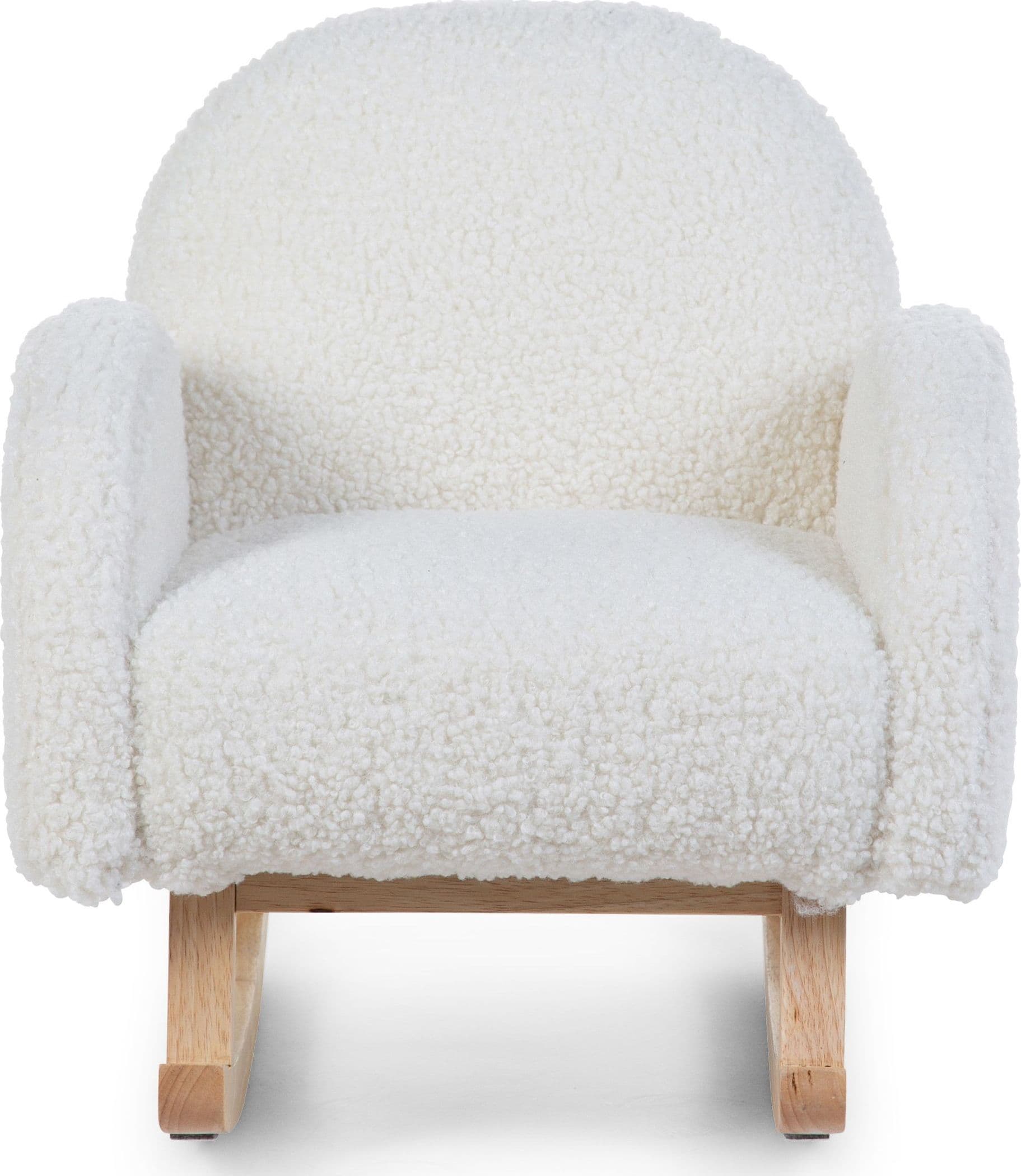 Sedia a Dondolo Childhome Teddy Bianco Natural