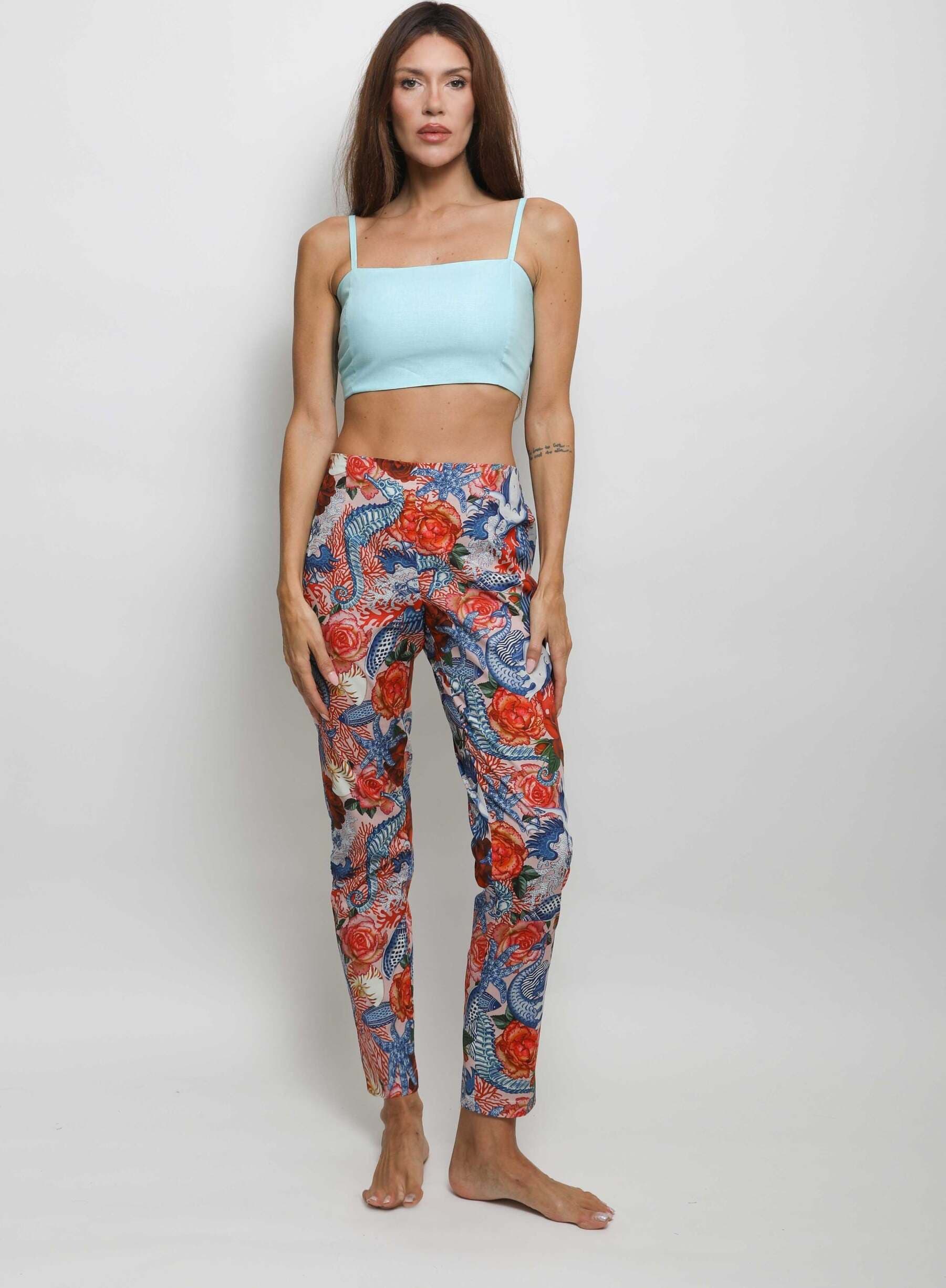 Pantalone rose e coralli