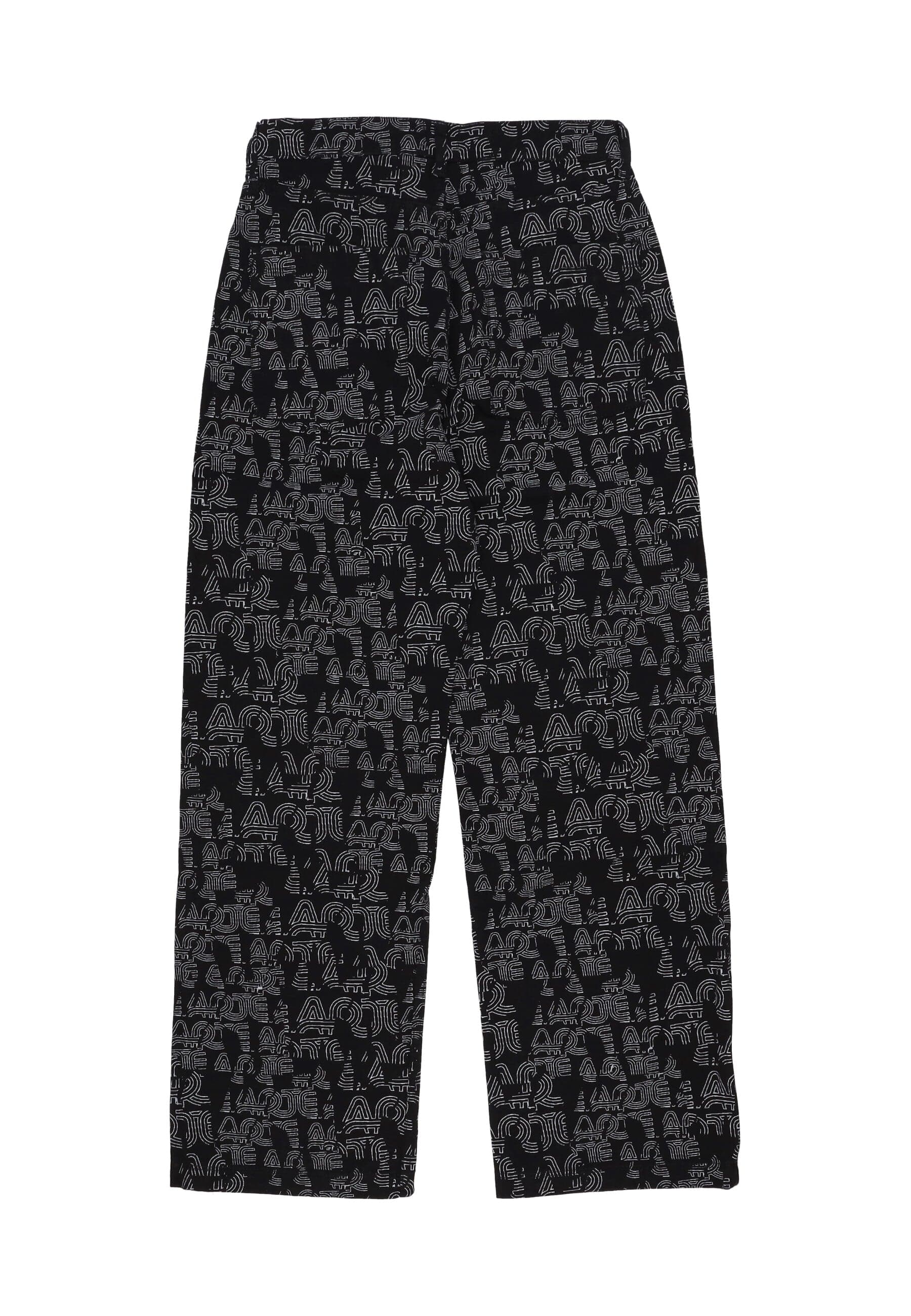 ARTE Pantalone Lungo Uomo Allover Logo Pant Black da uomo in Pantaloni Drestige - Casamassima, commercioVirtuoso.it