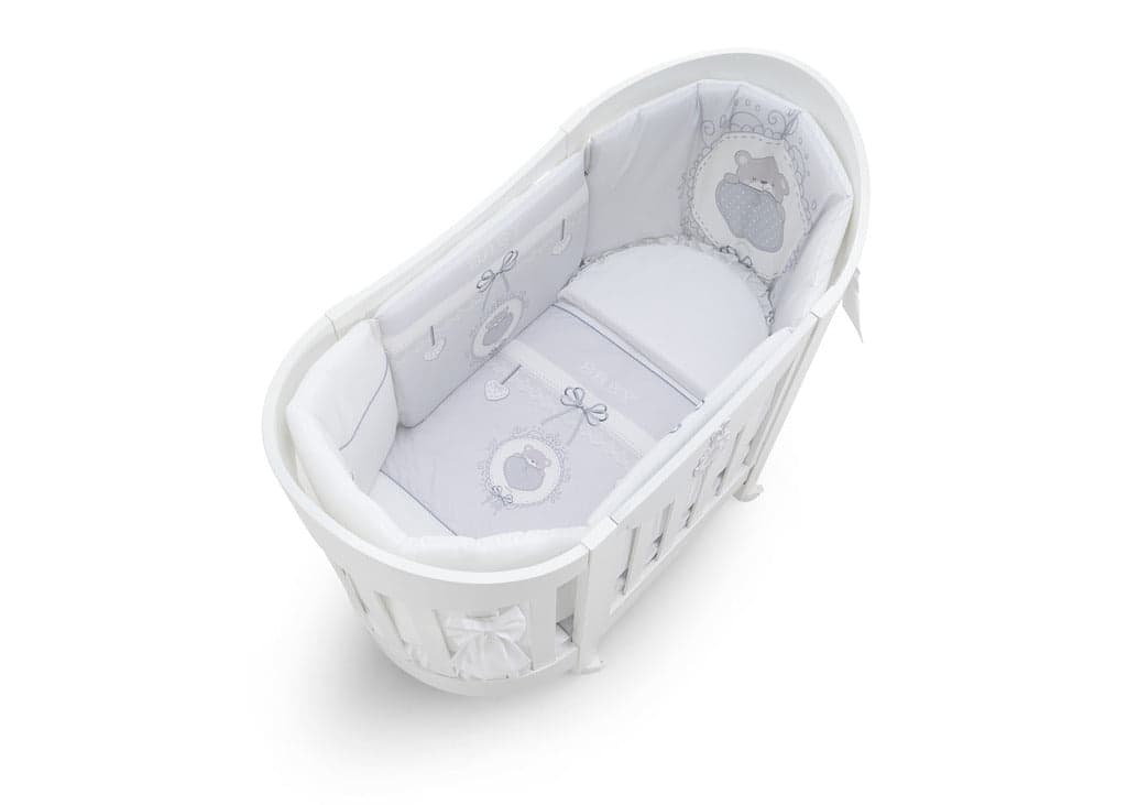 Lettino Ovale Lunetta Italbaby Baby Chic Bianco in Lettini con sbarre La Casa Del Bebè - Napoli, commercioVirtuoso.it