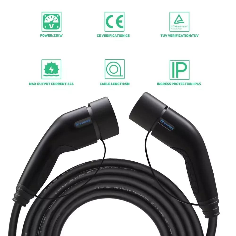 CAVO DI RICARICA AUTO PER COLONNINE ELETTRICHE TIPO 2 trifase 22kw in Alimentazione ed elettricità Tech Service - Melito di Napoli, commercioVirtuoso.it