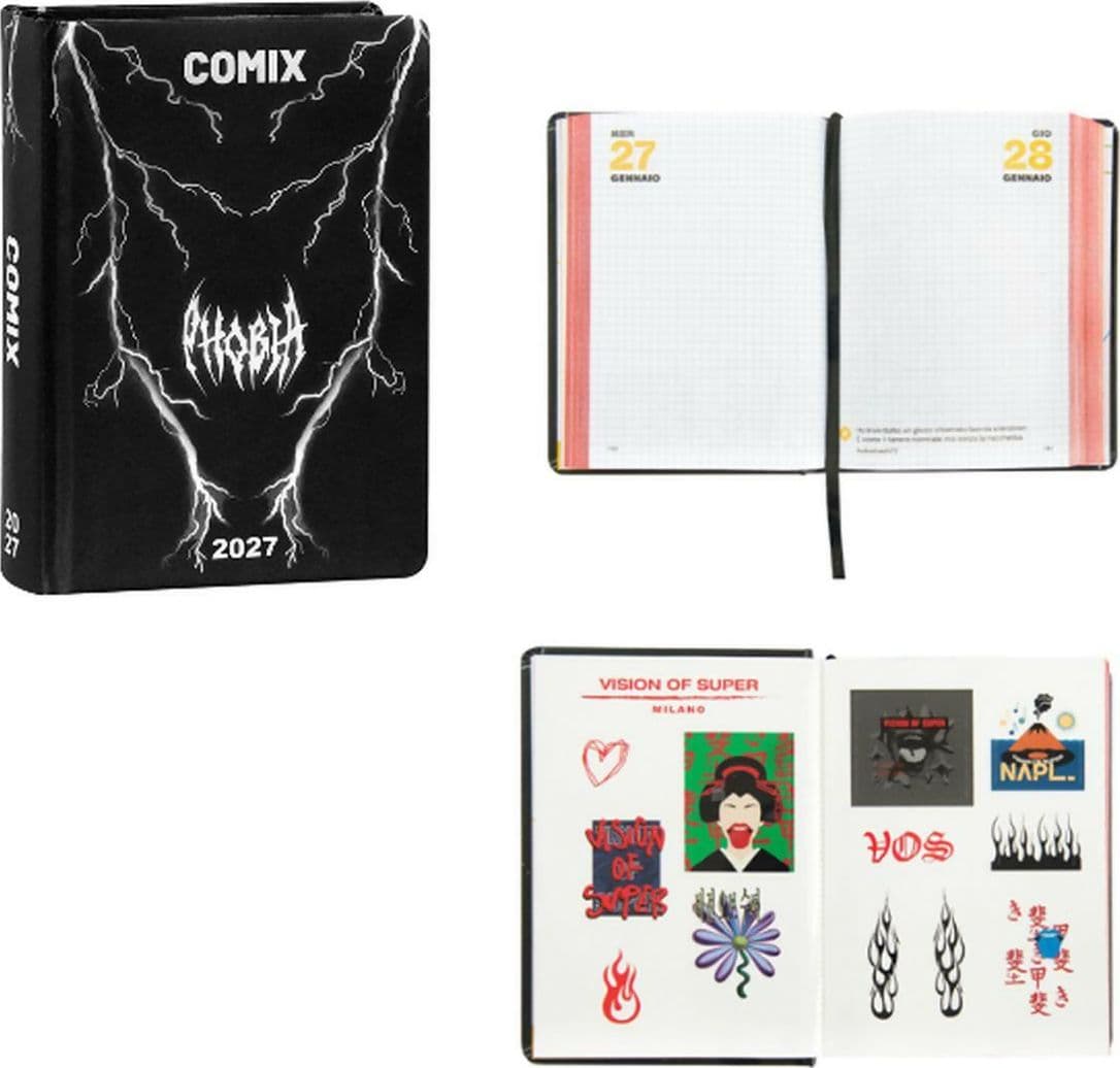 Diario 16 mesi comix limited edition phobhia