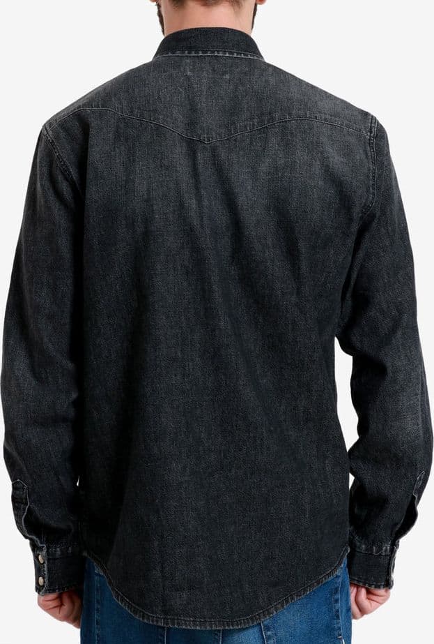 Roy Rogers Camicia uomo western shirt man light denim black in Camicie casual Broadway Red - Barletta, commercioVirtuoso.it