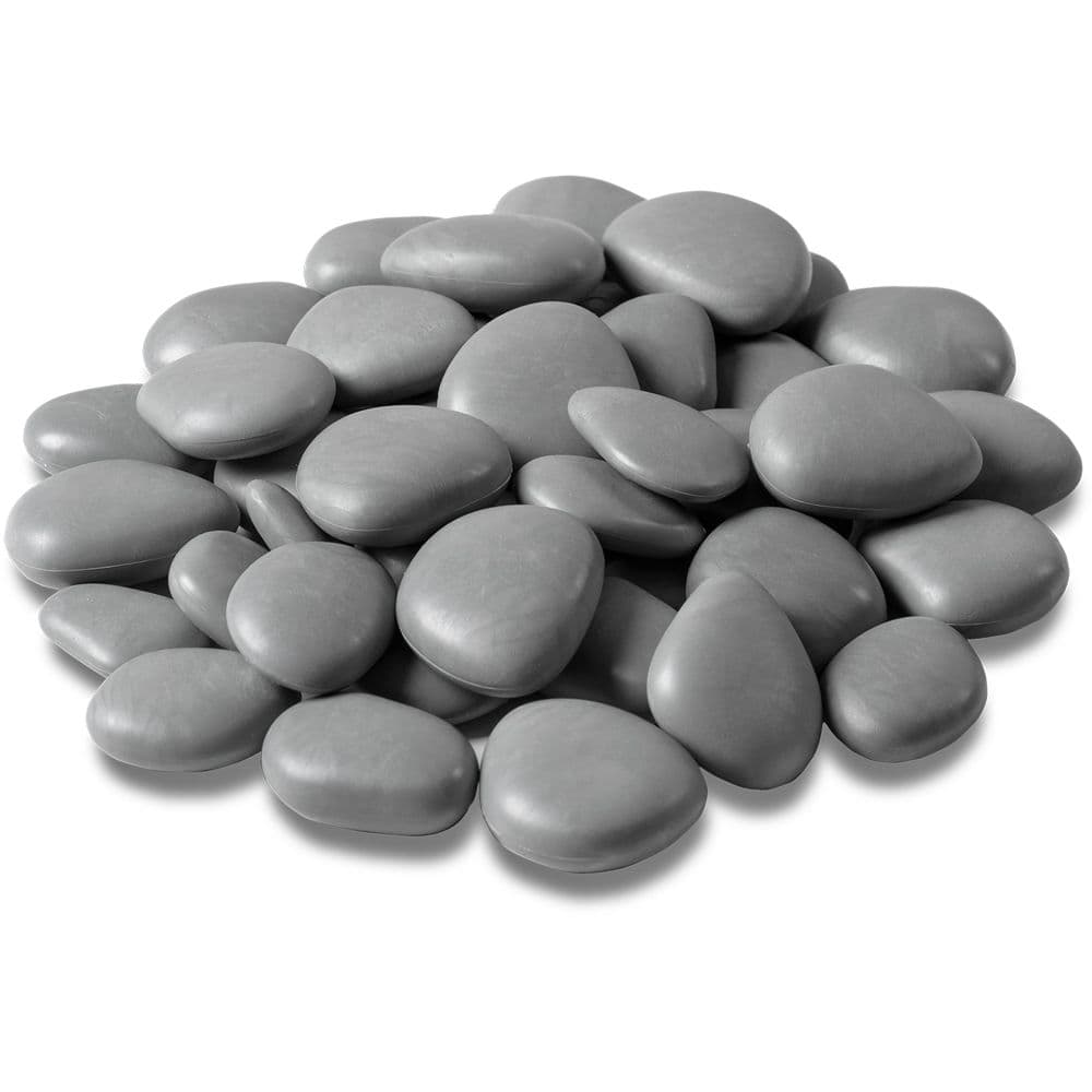 Sassi decorativi in plastica riciclata "re-pebbles" ciottoli antiusura da esterno ed interno - 31