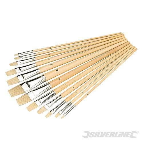 Silverline set 12 pennelli con punta piatta per pittura Prezzo offerta in Pennelli di setola Eternal Brico - Ariano Irpino, commercioVirtuoso.it