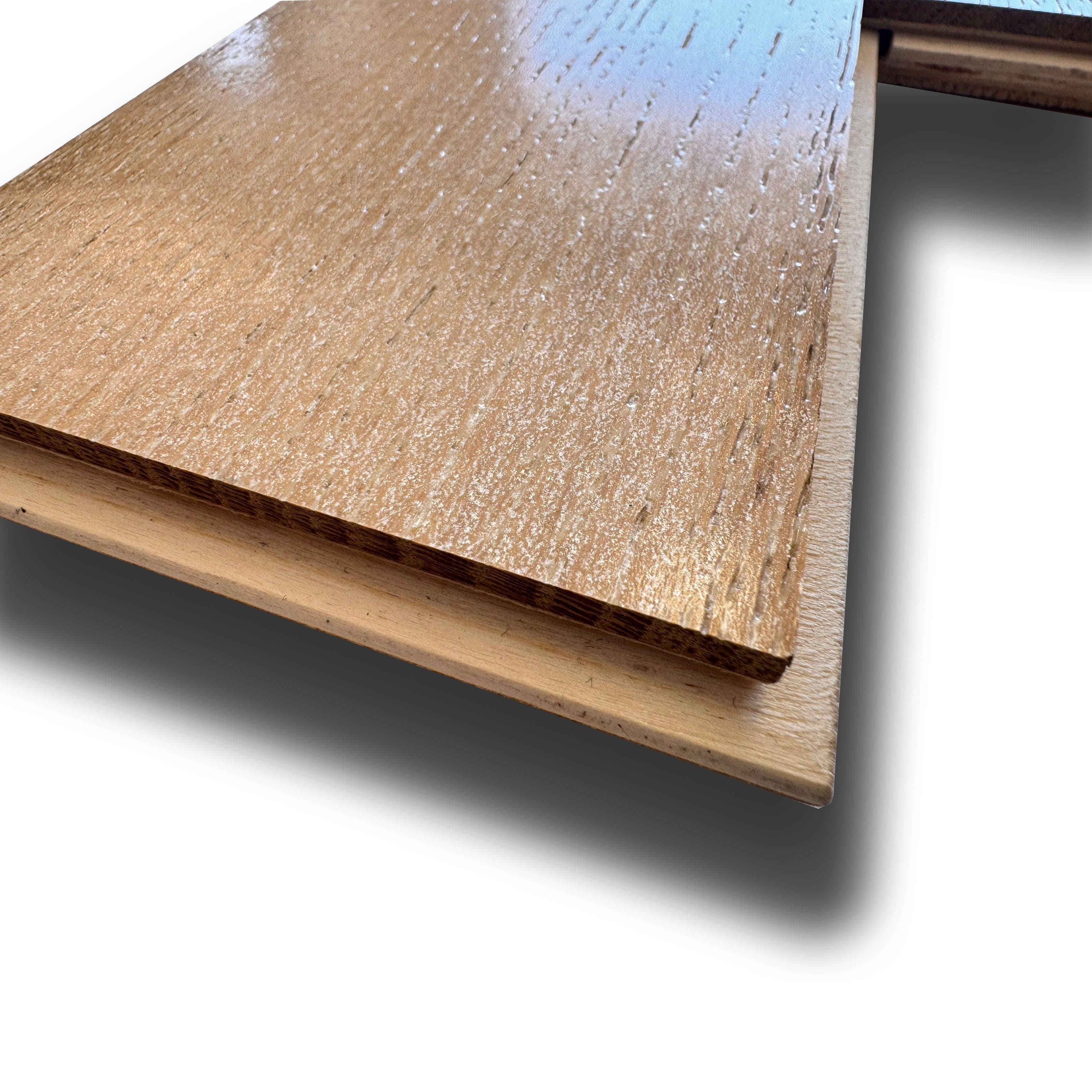 €29,99MQ *MEGA STOCK* Lotto da 110mq di Listone prefinito ROVERE TIFFANY Perlescente Vern. Spazz. 15x90x400/1100mm (4 nobile) semilucido - Eternal Parquet