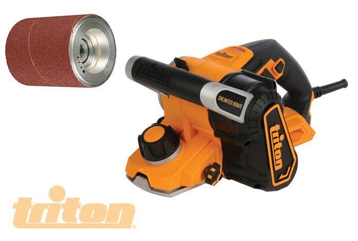 Pialla affinatrice a battuta illimitata per legno Triton 750W 82mm con rullo TRPUL