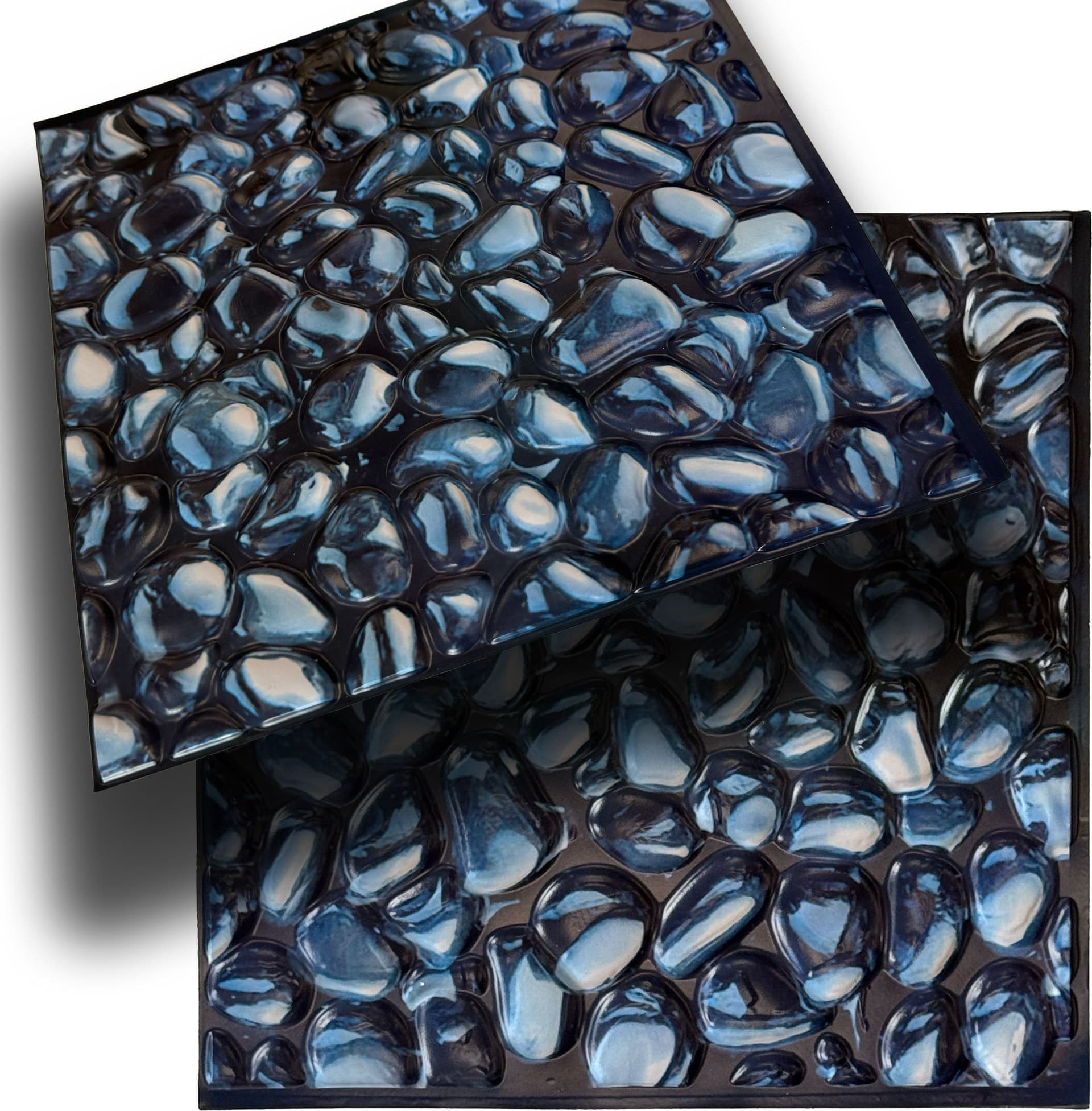 Piastrelle 3D a rilievo AUTOADESIVE in PVC 30x30cm Pietra, mattoni, marmo. Idrorepellenti - 13
