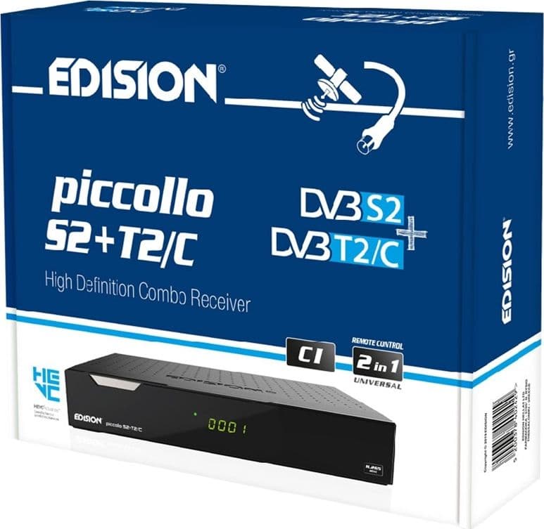 Edision Piccollo S2+T2/C H.265 Combo e MODULO CAM CI+ KABELIO con 3 mesi di accesso gratuito in Client Streaming DFP Elettronica Store - Scafati, commercioVirtuoso.it