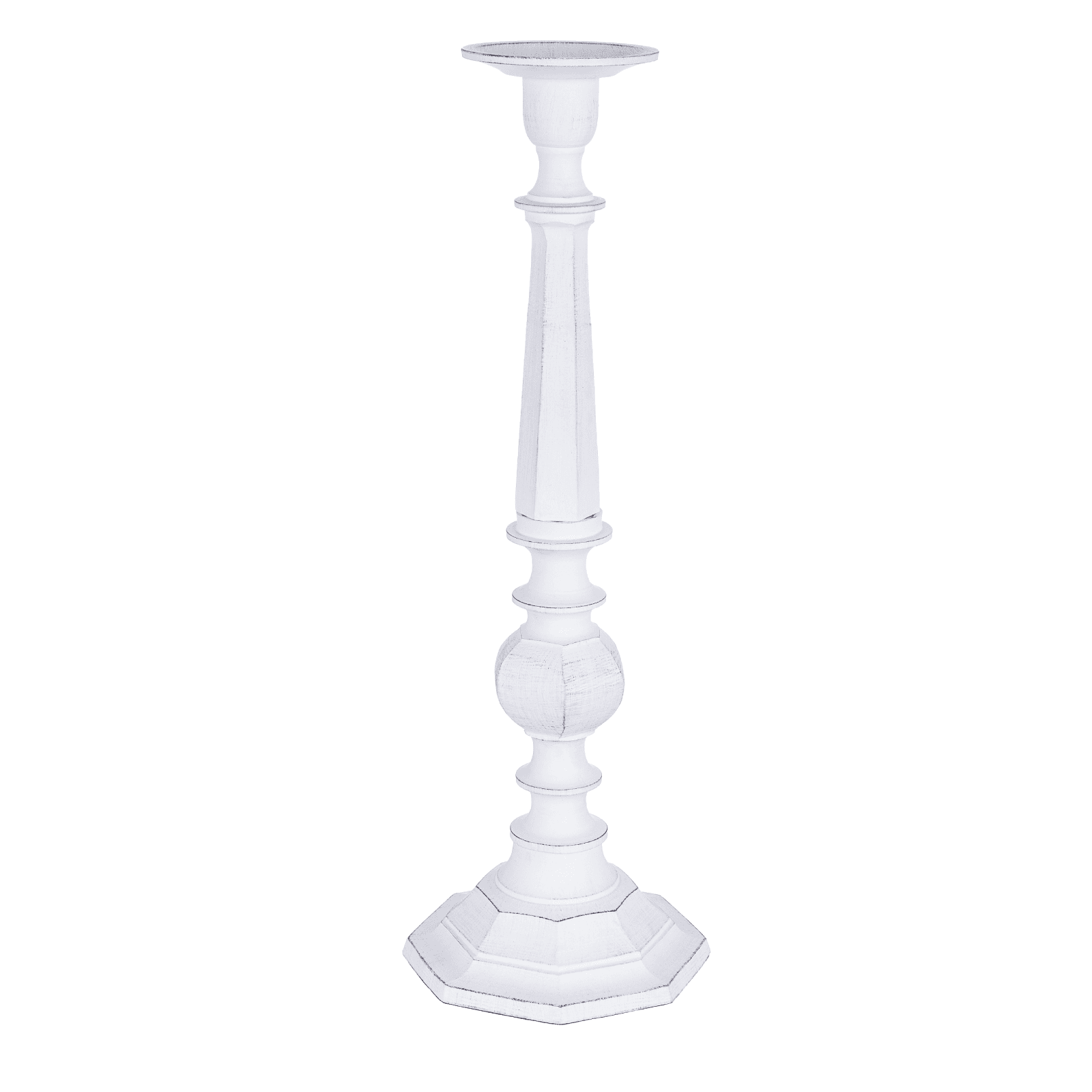 candelabro chandana a fuoco bianco con varie misure di altezza realizzato in alluminio - 4