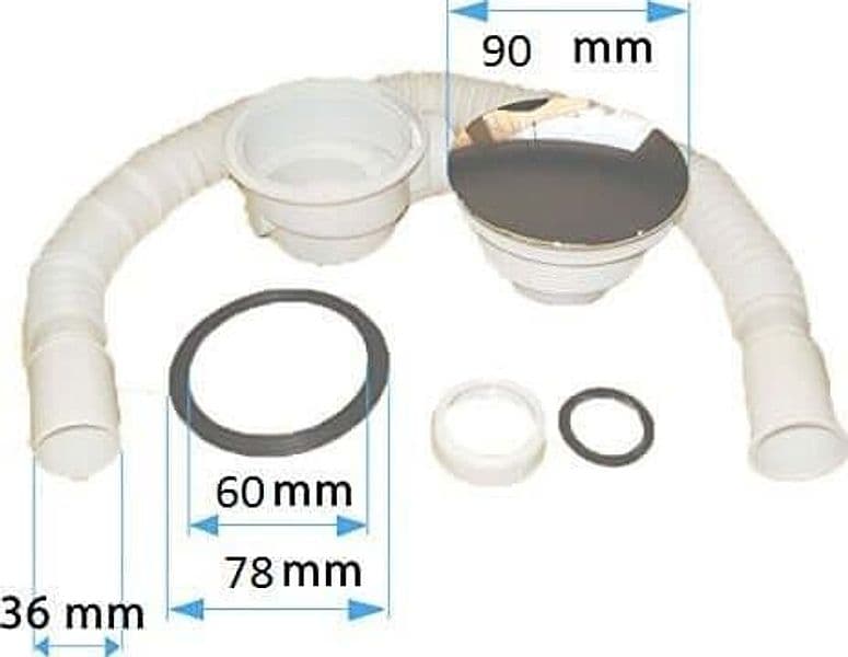 Piatto Doccia Moderno Rettangolare In ABS Ultraflat 5cm