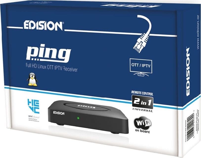 EDISION PING OTT H.265 Media Player Wifi in Client Streaming DFP Elettronica Store - Scafati, commercioVirtuoso.it