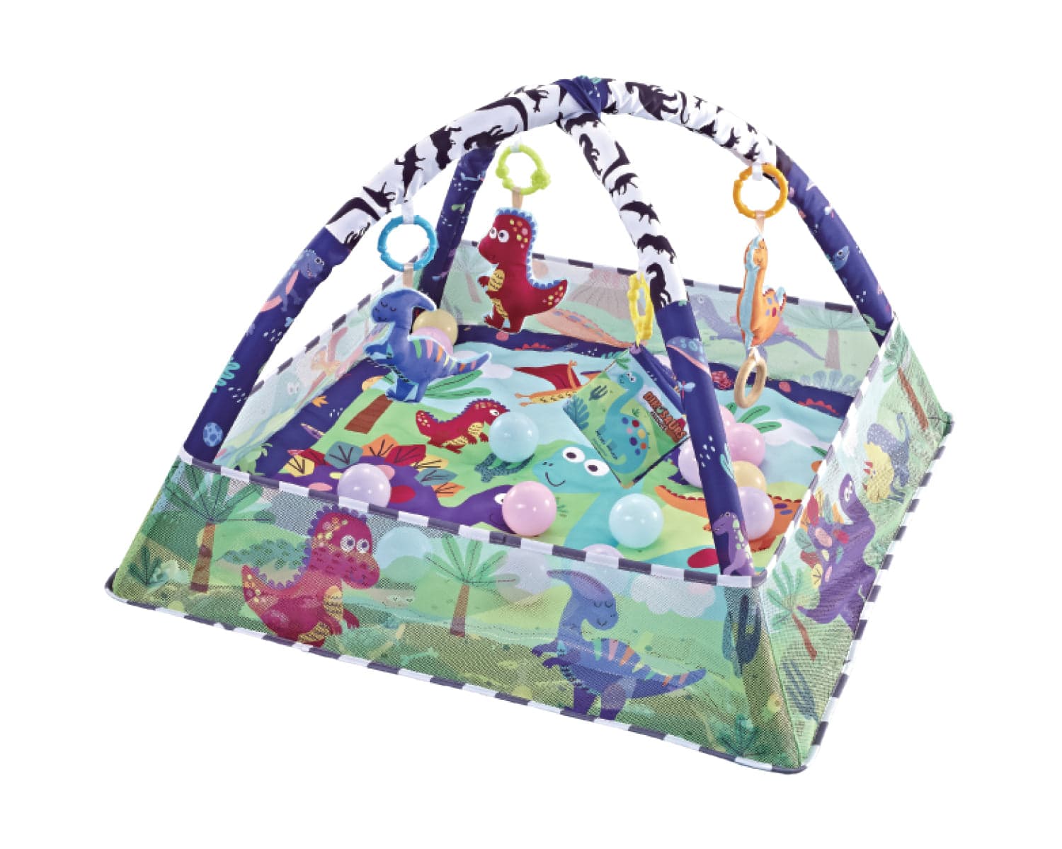 Tappetino Gioco Kikkaboo con 18 palline - Varie Fantasie - 6