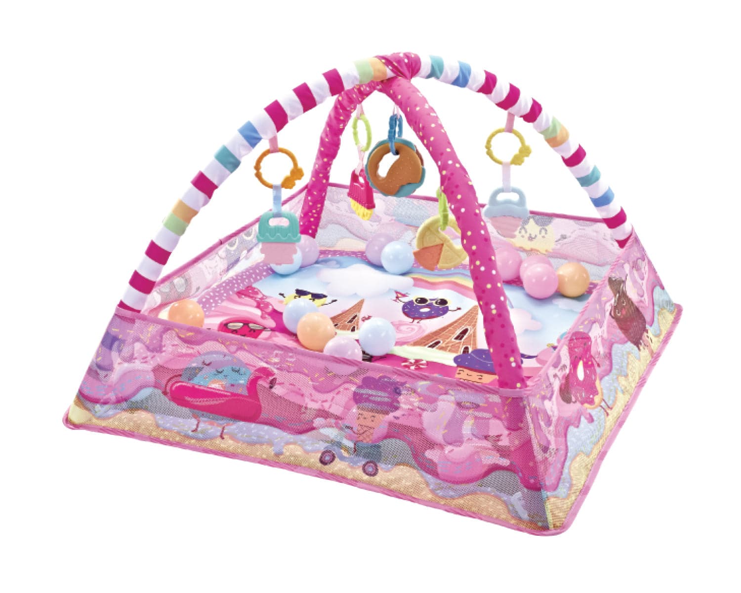 Tappetino Gioco Kikkaboo con 18 palline - Varie Fantasie - 5