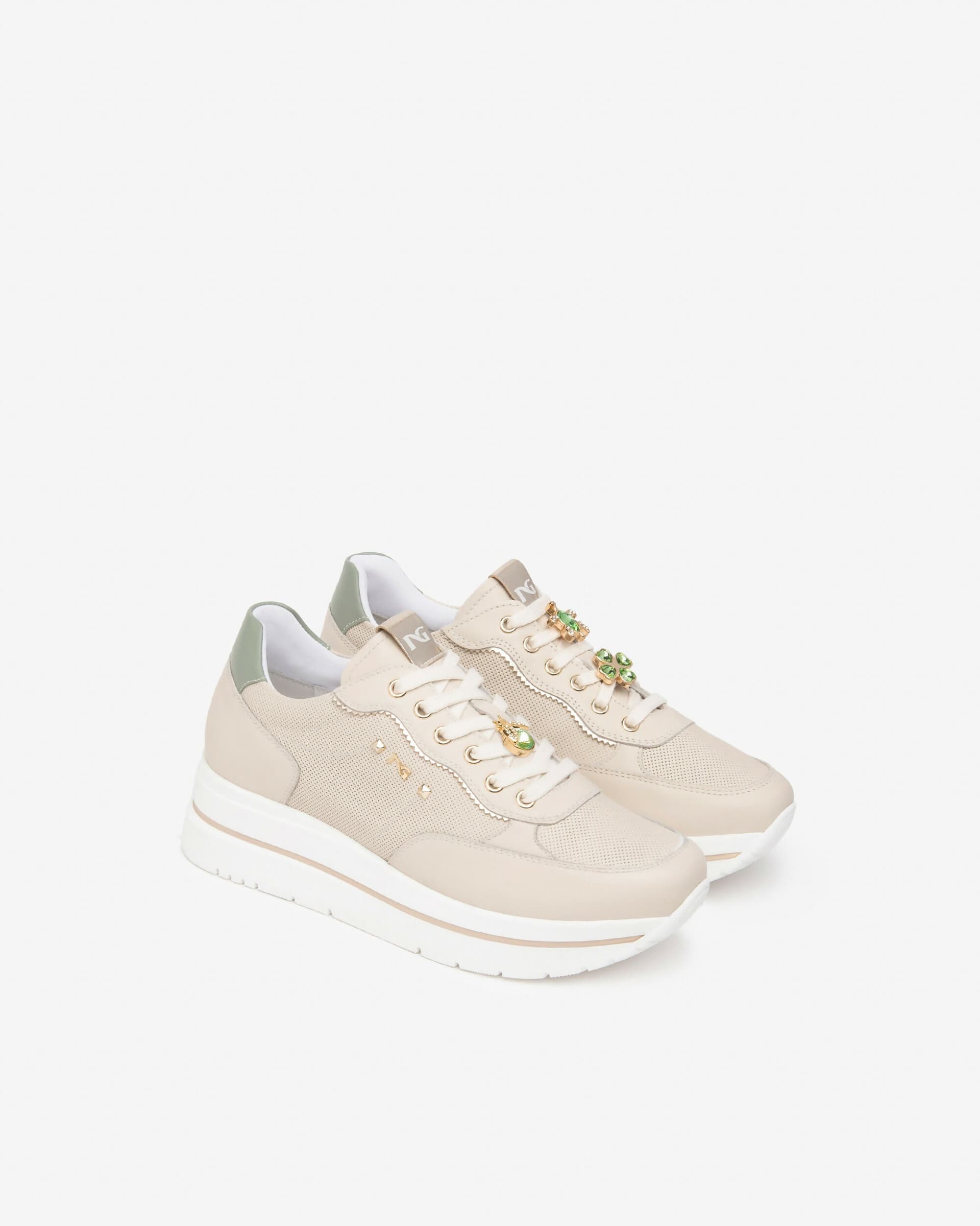 NeroGiardini Donna Sneakers in Pelle e Materiale Tecnico in Sneaker casual Cantali Calzature - Randazzo, commercioVirtuoso.it
