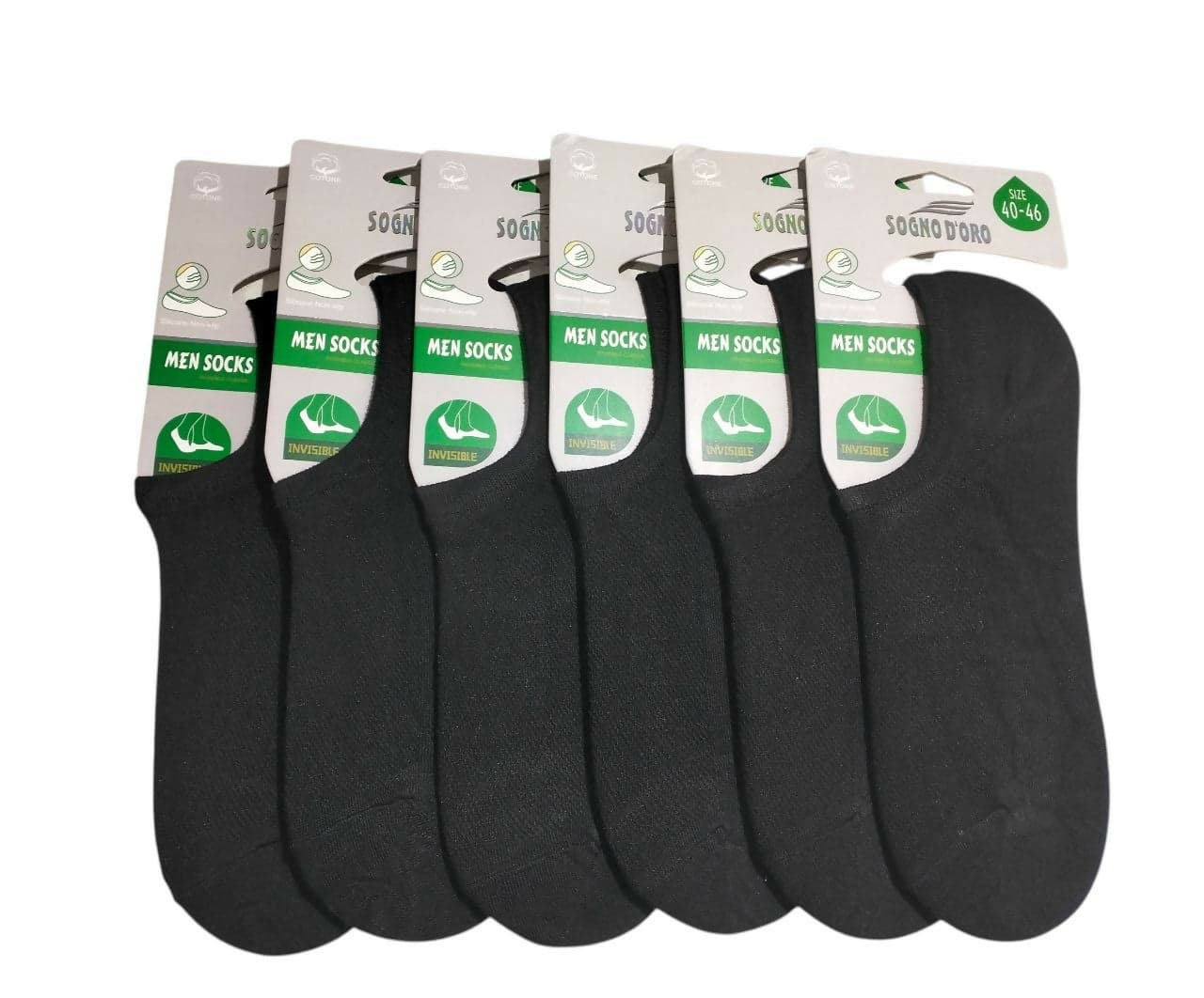 3X o 6X Calzini da uomo e donna invisibili con silicone nel tallone confezione 3 paia SOGNOD'ORO in cotone elasticizzato in Calze ADAMO INTIMO e CASA - Bagheria, commercioVirtuoso.it