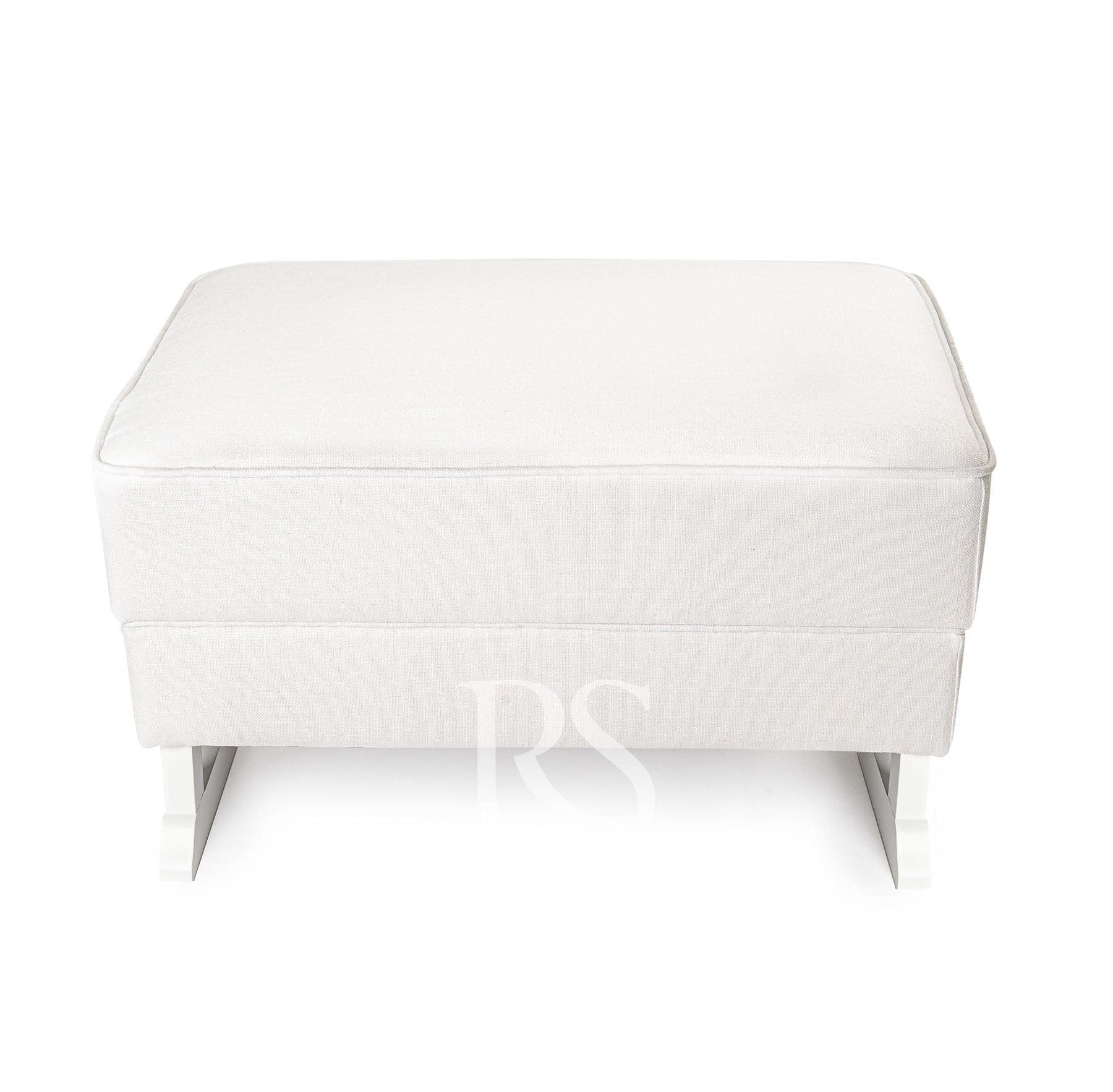 Poggiapiedi Rocking Seat Bliss Footstool Snow White/White Legs in Poggiapiedi La Casa Del Bebè - Napoli, commercioVirtuoso.it