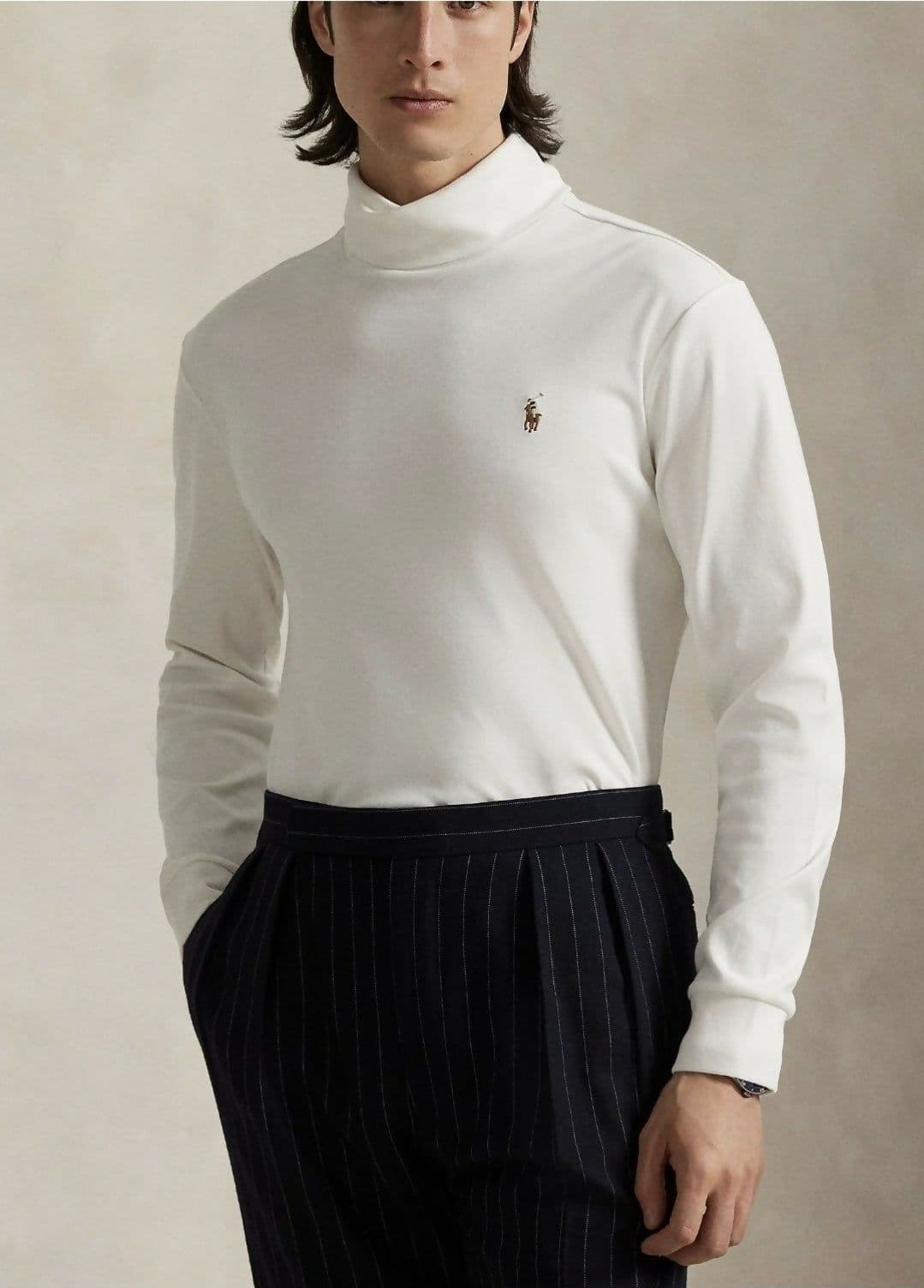 Polo Ralph Lauren Dolcevita Uomo in cotone SOFT COTTON ROLL NECK - Maglietta a manica lunga in Pullover senza maniche e gilet fatti a maglia Euforia - Bronte, commercioVirtuoso.it