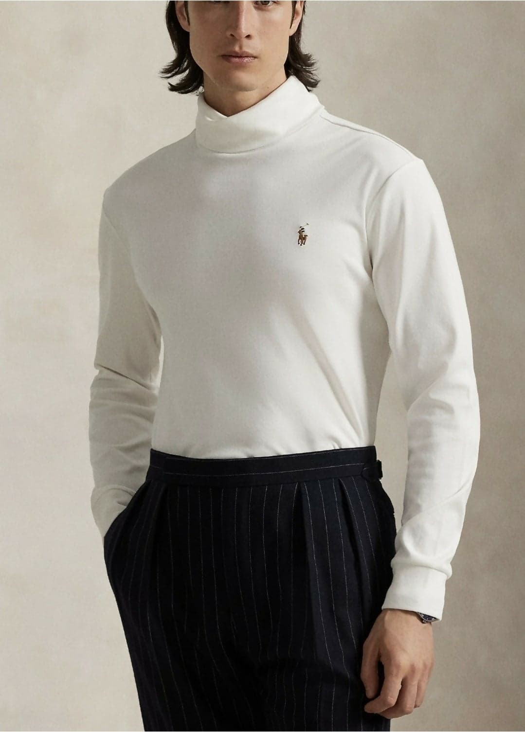 Polo Ralph Lauren Dolcevita Uomo in cotone SOFT COTTON ROLL NECK - Maglietta a manica lunga in Pullover senza maniche e gilet fatti a maglia Euforia - Bronte, commercioVirtuoso.it