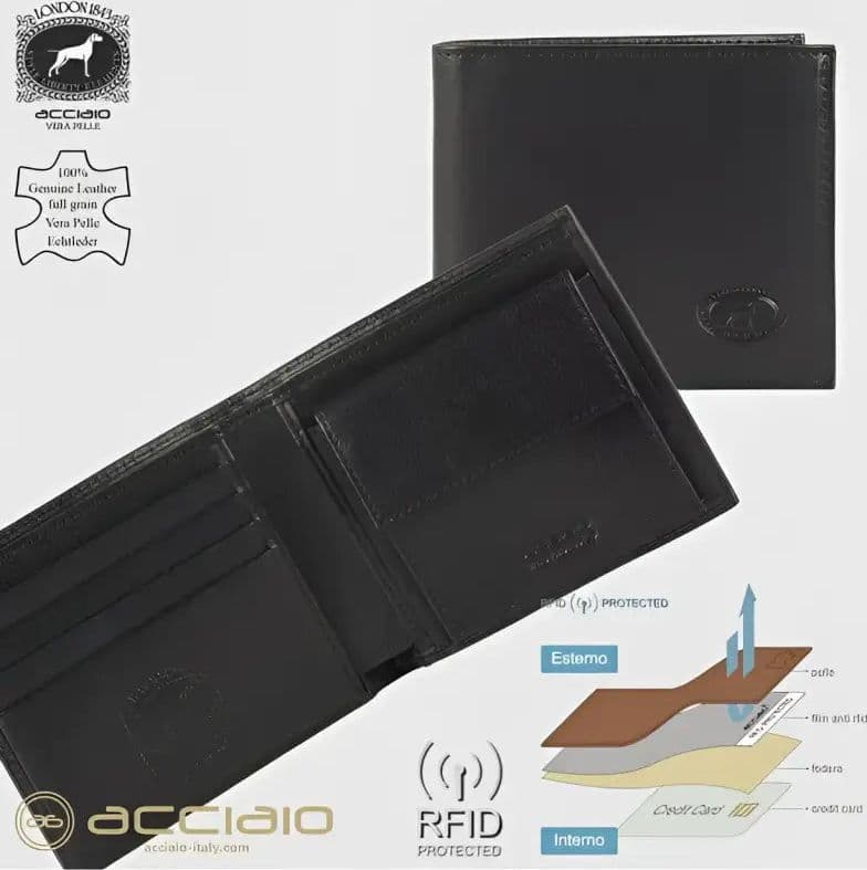 Porta foglio - Nero / Taglia Unica - portafoglio