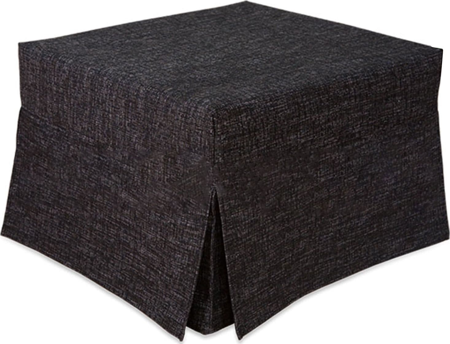 Pouf letto trasformabile "Mercurio" pieghevole con materasso "Made in Italy" – Nero 606 – Mi.lo Srl – divano