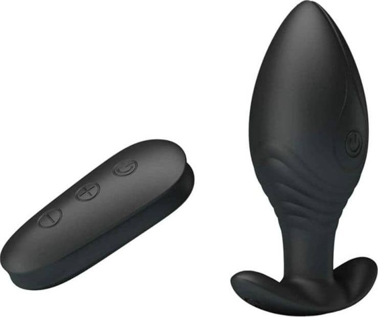 Super Potente plug anale Regina 12 X vibrazioni nero telecomando USB IPX7 memory in prodotto Erosdom - Palmi, commercioVirtuoso.it