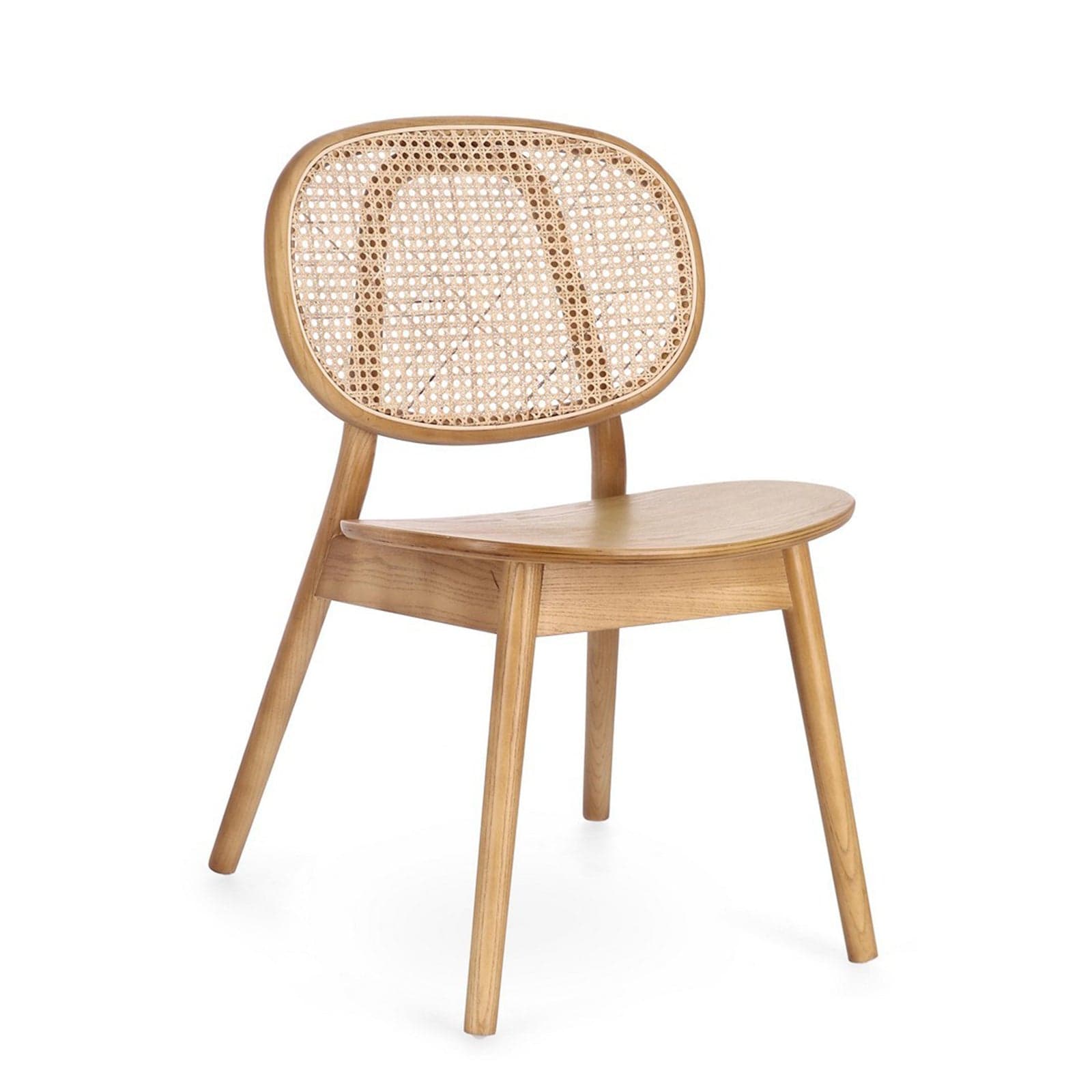 Sedia "Adolis" con struttura in legno di olmo, per arredo interno 49 x 42 x h 81 cm - 8