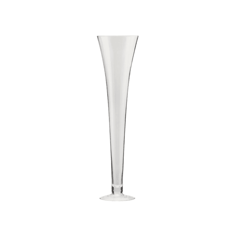 Vaso "Nida" in vetro a imbuto per piante e fiori, decorazione per interno Ø 16 cm x h 60 cm - 3