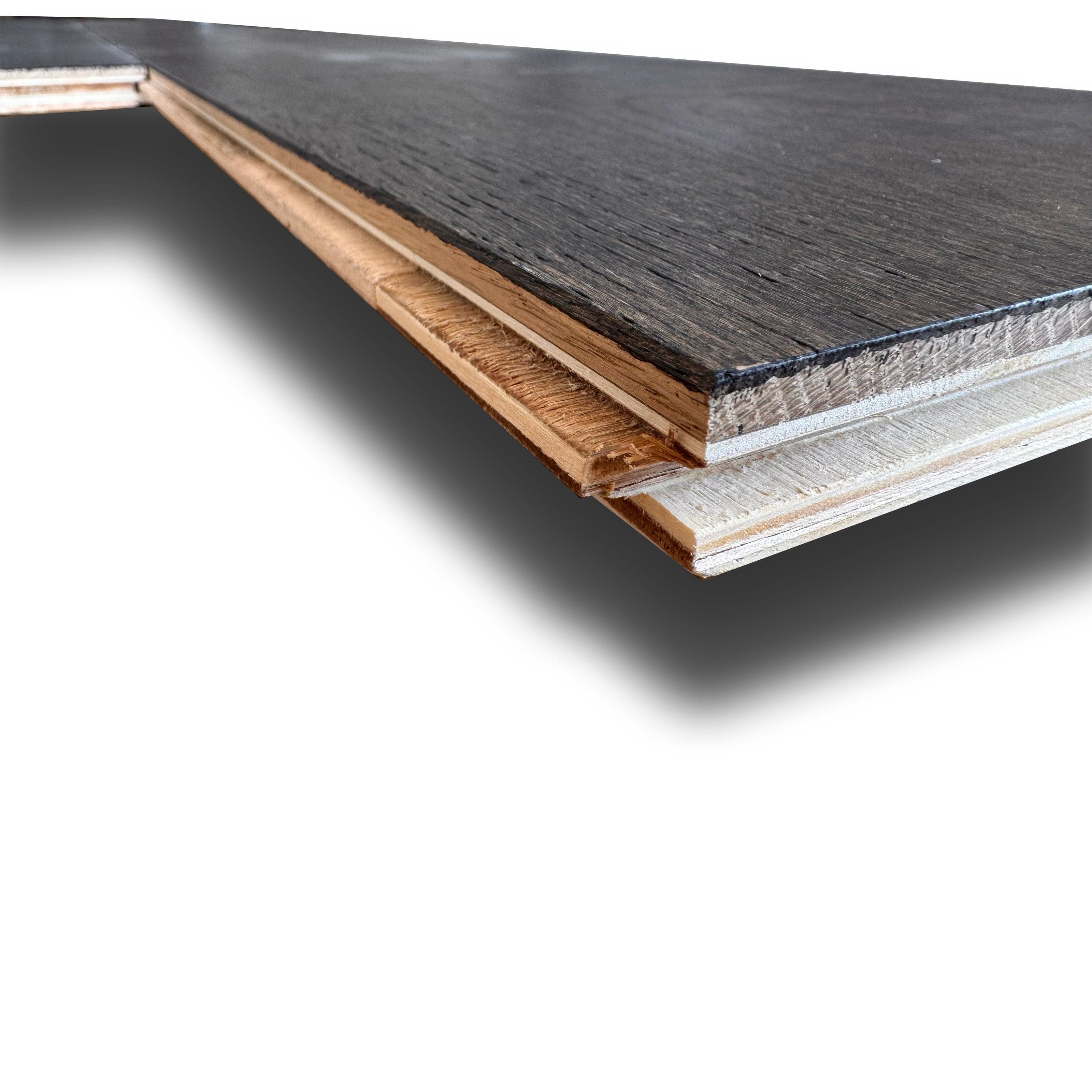 €38,99MQ *MEGA STOCK* Lotto da 41mq di Listone prefinito ROVERE BABYLON Vern. bisell. Spazz. 20,5x250x1800/2400mm (6mm nobile) - Eternal Parquet
