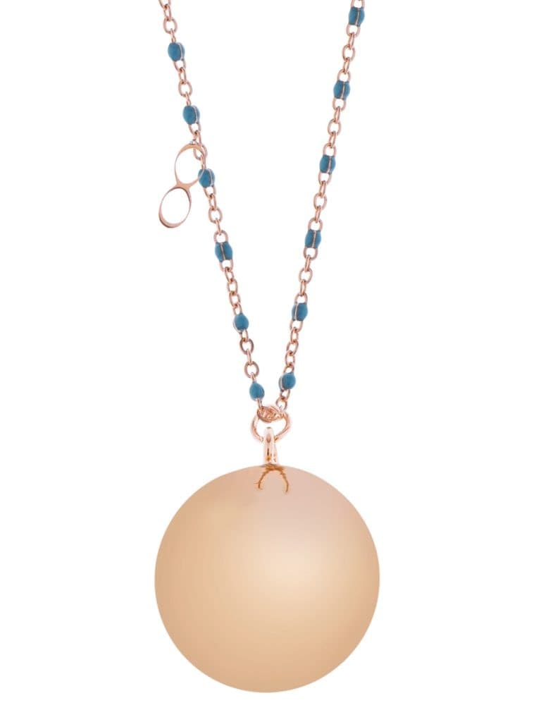 Collana Per La Gravidanza Proud Mama Bola Fine-Gold/White