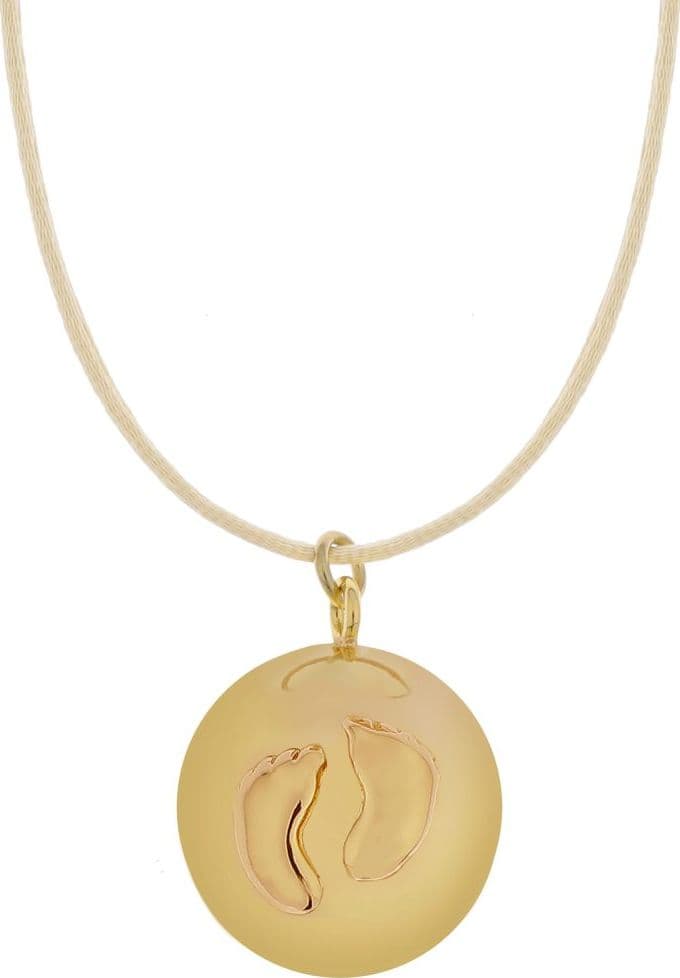 Collana Per La Gravidanza Proud Mama Bola Sofie-Gold Baby Feet