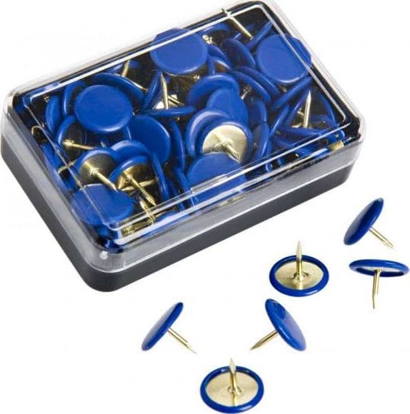 ORECA-CONFEZIONE 200 PEZZI PUNTINE DISEGNO COPERTURA BLU