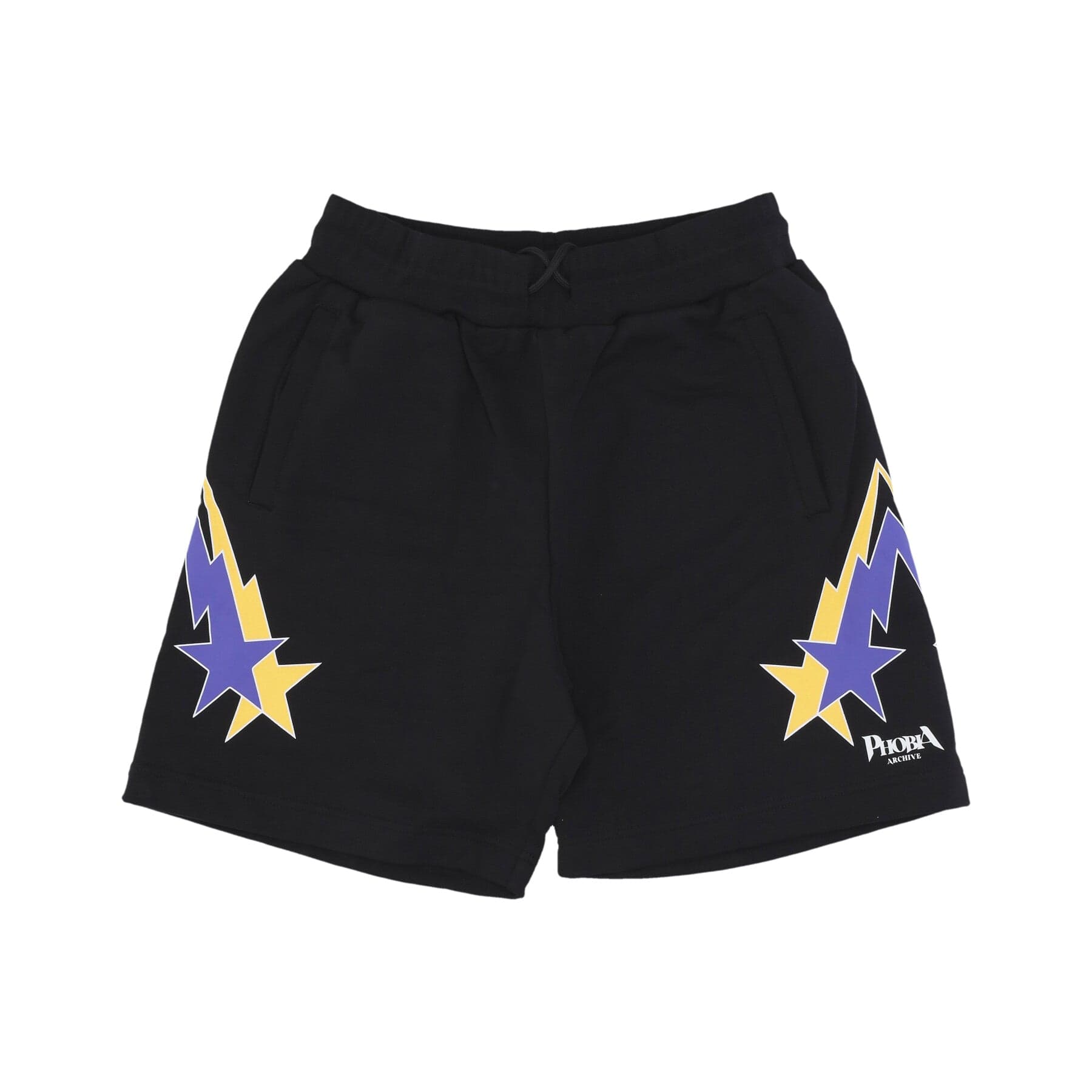 PHOBIA Pantalone Corto Tuta Uomo Starry Lightning Shorts Black/yellow/purple da uomo in Pantaloncini sportivi Drestige - Casamassima, commercioVirtuoso.it