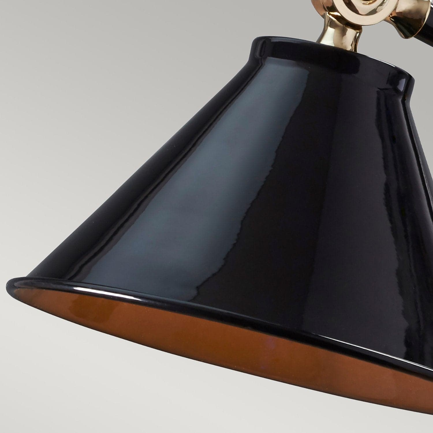 Lampada Da Scrivania Industrial Provence Acciaio Nero Ottone Lucido 1 Luce E27 in Lampade da tavolo e abat-jour LuceArt - Montecorvino Pugliano, commercioVirtuoso.it