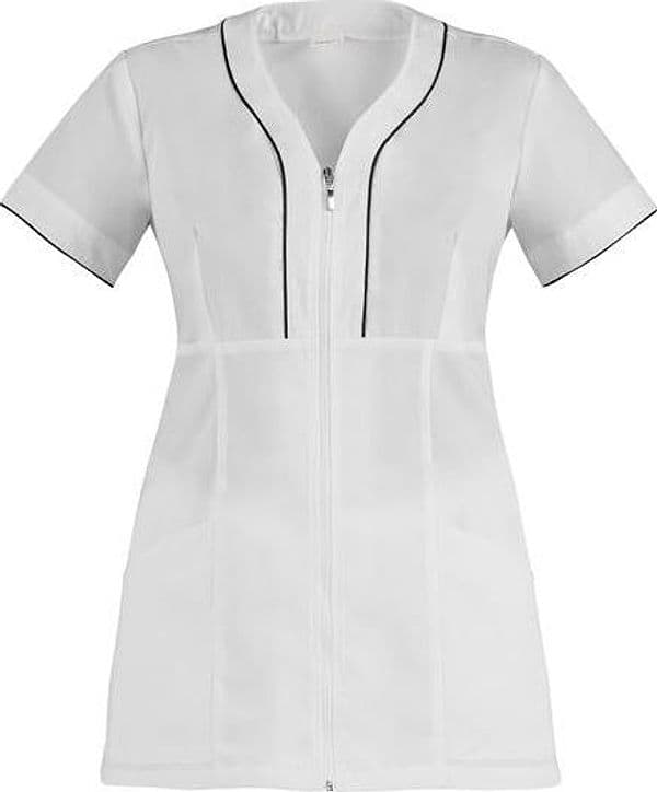 Casacca Pines Bianco Casacca Donna Manica Corta Inserti in Rete Elasticizzata Estetista Medicale in Uniformi sanitarie - giacche Dresswork - Como, commercioVirtuoso.it