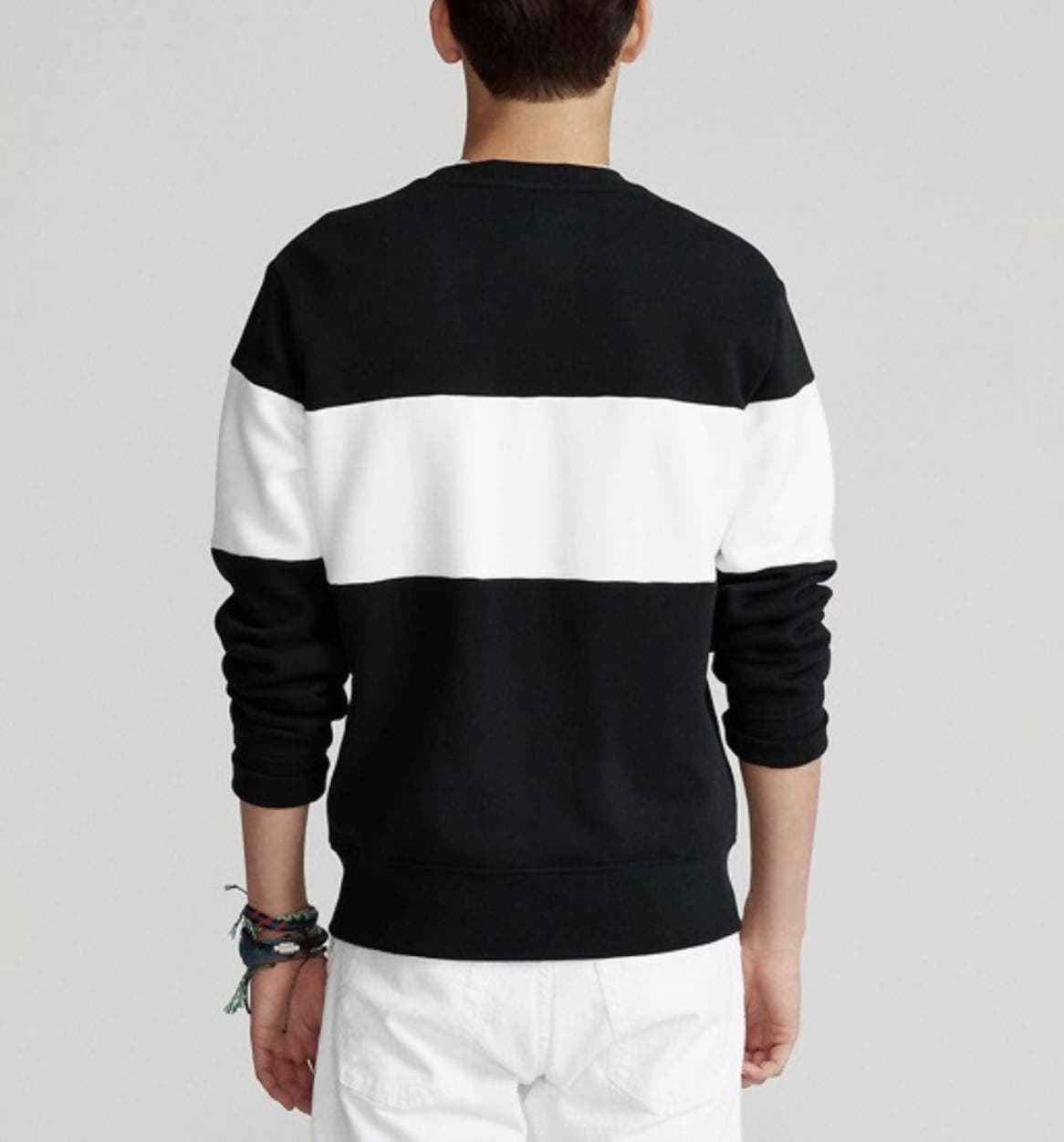 Ralph Lauren Felpa Uomo Polo Sport Usa Senza Cappuccio Girocollo Bianca E Nera Felpa Polsini E Bordo a Coste in Felpe senza cappuccio Euforia - Bronte, commercioVirtuoso.it
