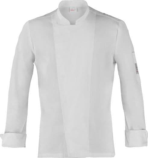 Giacca Augustin Bianco Giacca Cuoco Elasticizzata in Giacche da chef Dresswork - Como, commercioVirtuoso.it