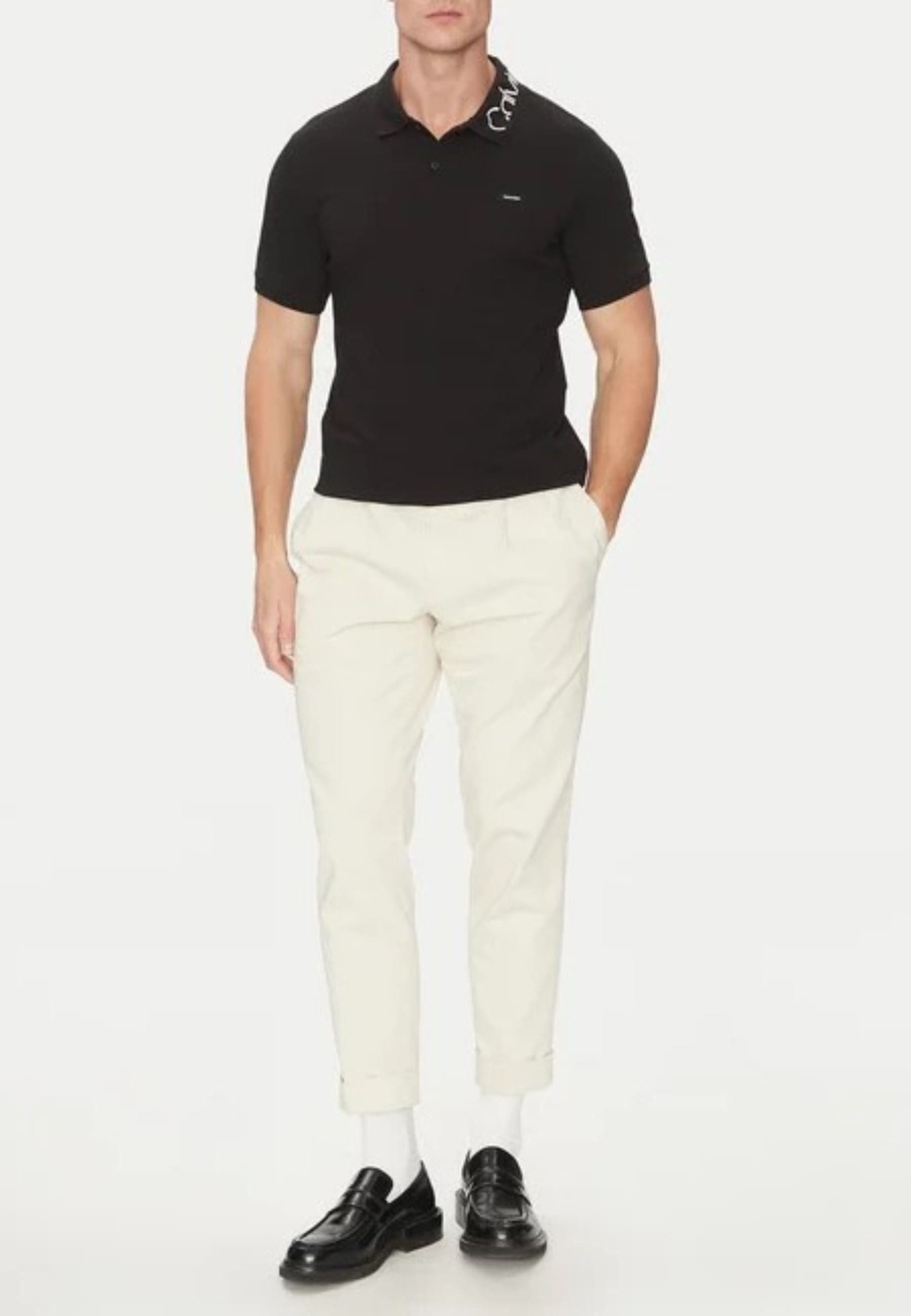 calvin klein POLO STRETCH PIQUE LOGO COLLAR POLO da uomo in Polo Drestige - Casamassima, commercioVirtuoso.it