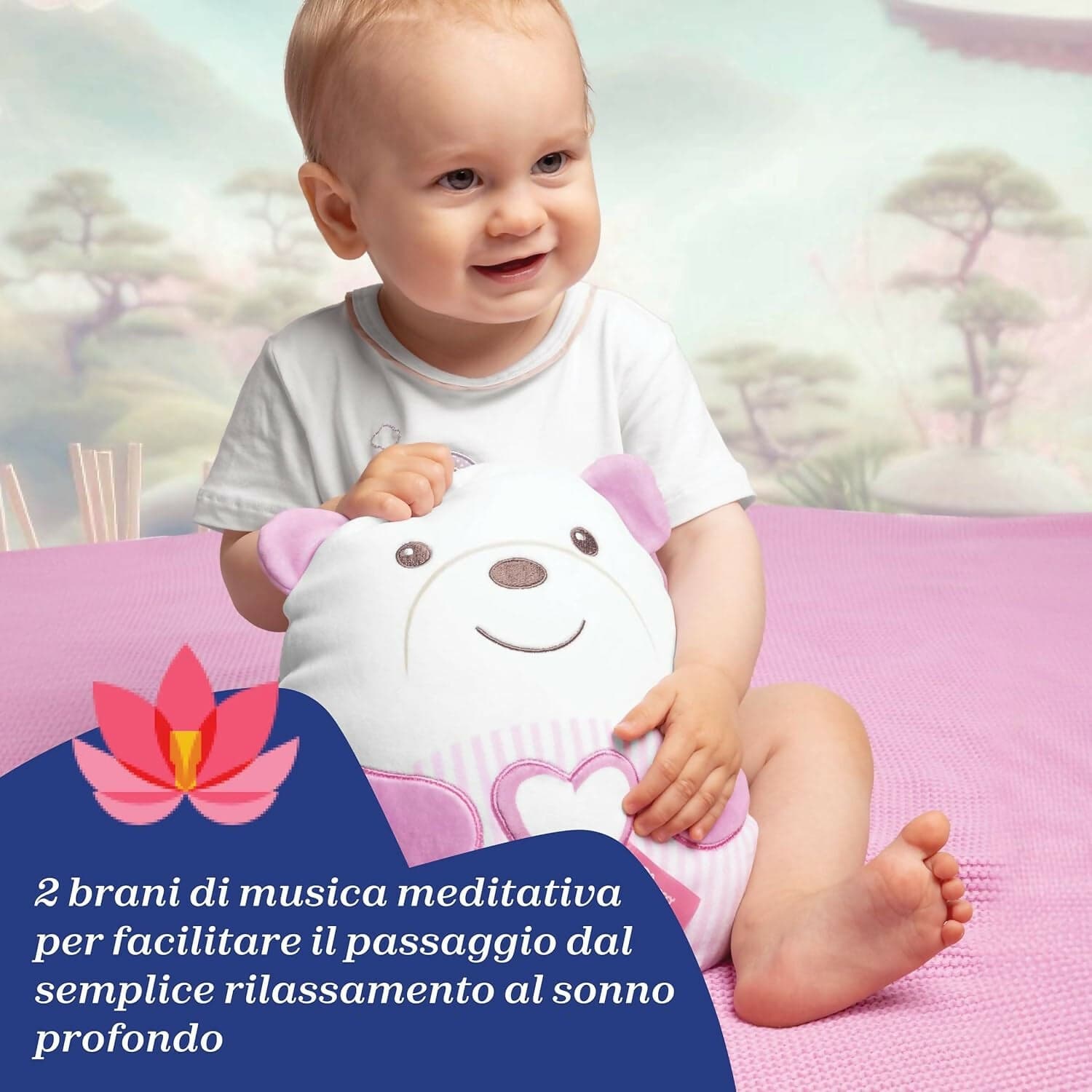 CHICCO Peluche Orsetto Sweet Heart - Tenero Orsetto - Morbido Peluche Elettronico per Bambini, Imbottitura Morbida, 20 Minuti di Musica Rilassante e Meditativa, Luce Soffusa, Lavabile in Lavatrice, 0 Mesi +, Rosa in Giochi musicali Sanitaria Gioia del Bimbo - Villa San Giovanni, commercioVirtuoso.it