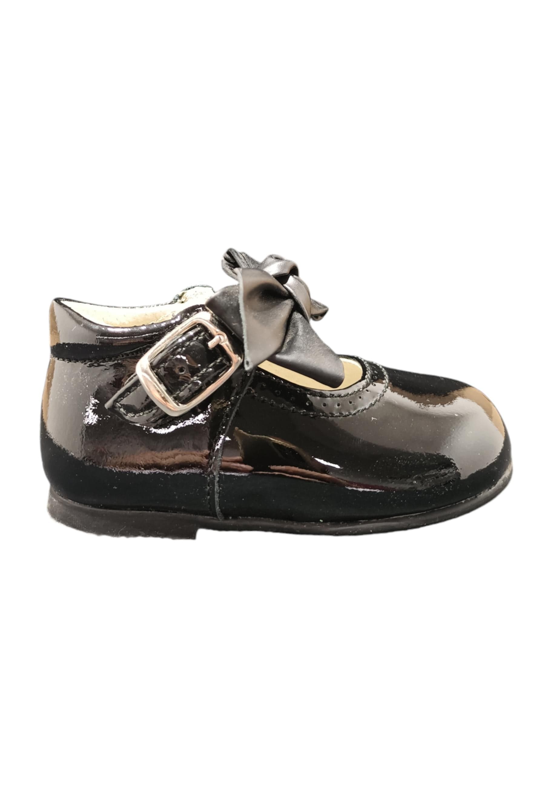 Ballerina primi passi Panyno B1528 nero vernice fibbia fiocco estraibile - 6