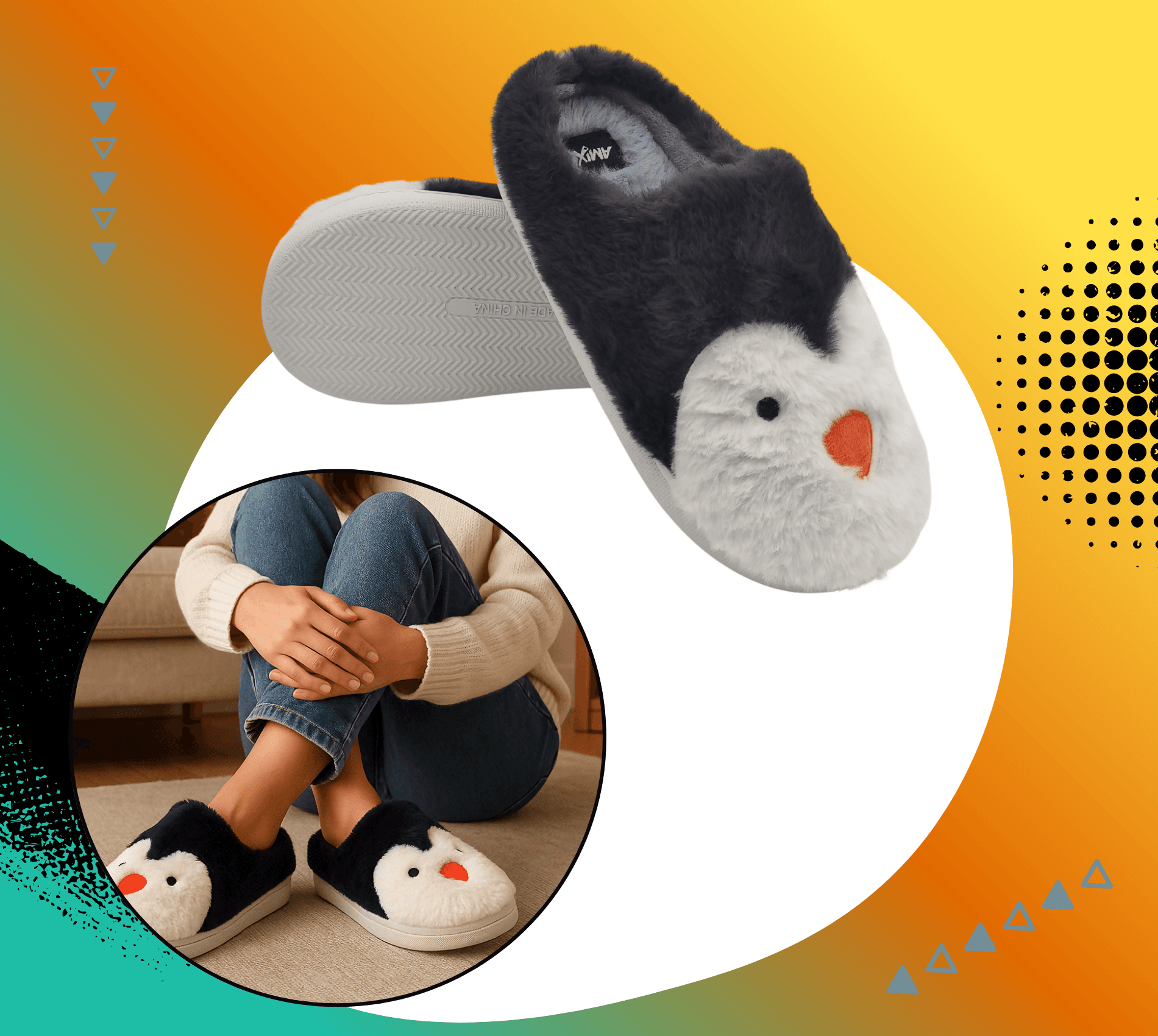 Ciabatte Animali da Donna, Pantofole Invernali Calde e Pelose, Morbide e Simpatiche Babbucce a Pinguino in Ciabatte moda Primo Calzature - Venezia, commercioVirtuoso.it