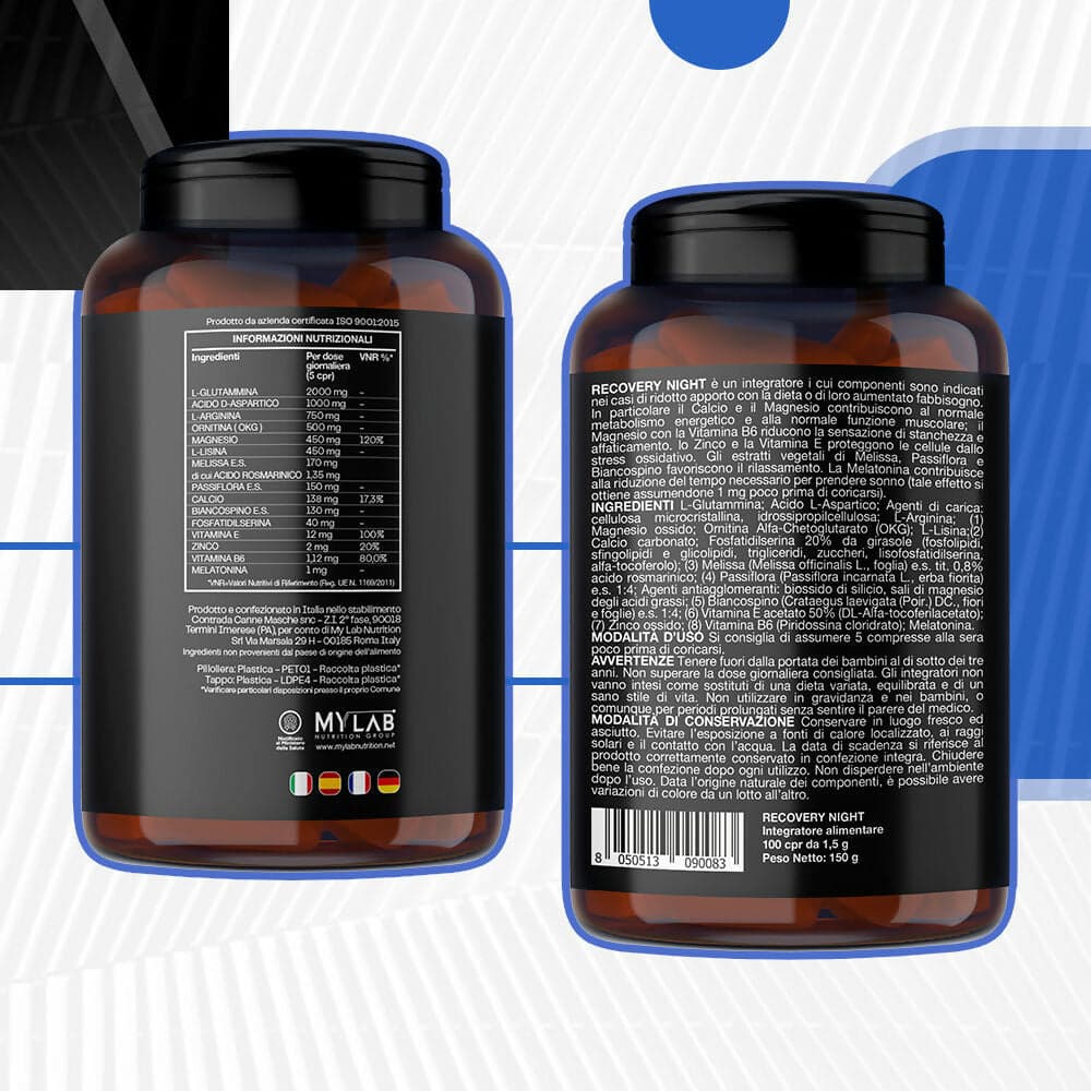 Viking's gh plus integratore glutammina, arginina, lisina, acido aspartico, zma, fosfatidilserina, ornitina okg | per recupero muscolare notturno e aumento anabolismo - 100 cpr da 1500 mg in L-glutammina MyLab Nutrition - Roma, commercioVirtuoso.it