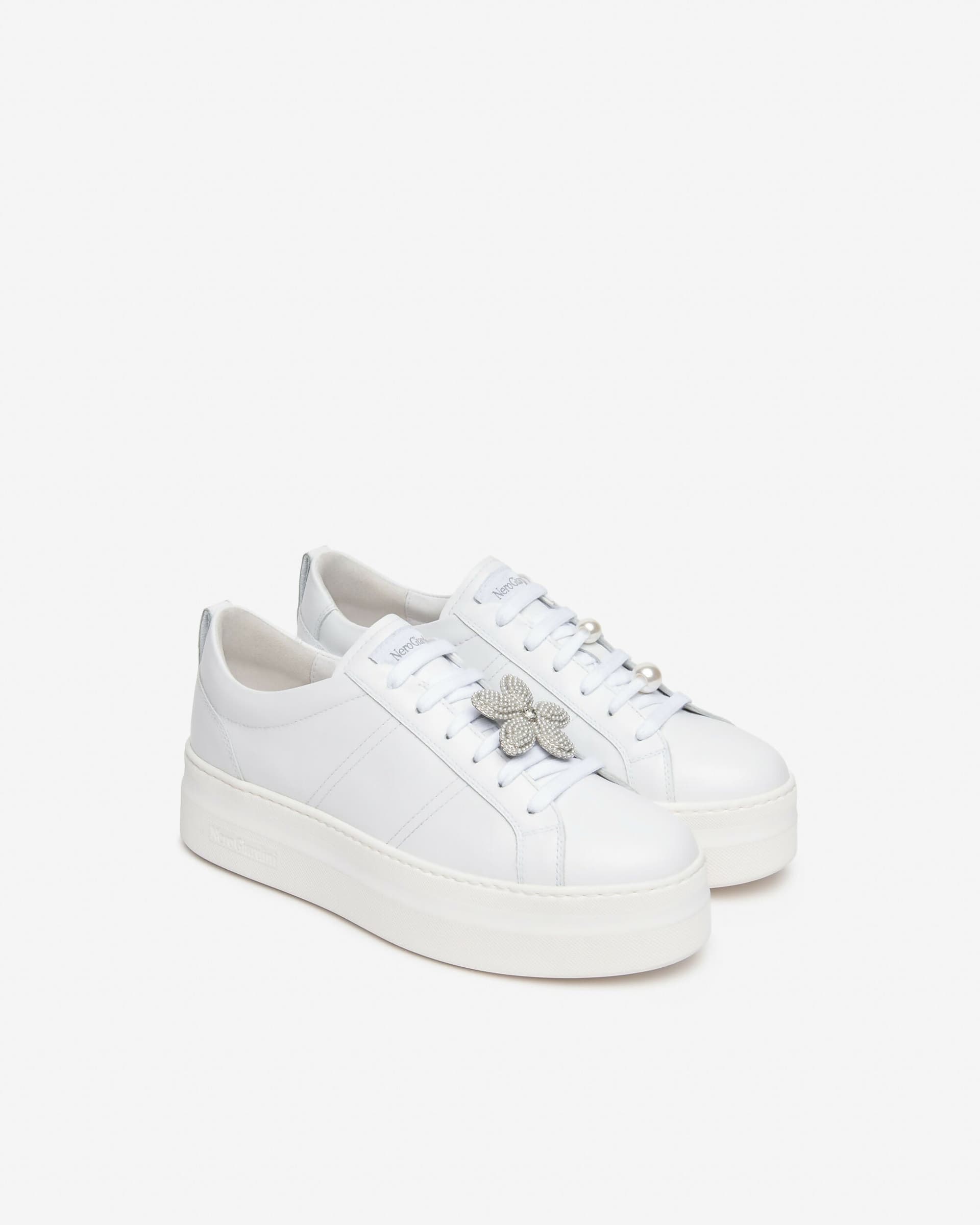 NeroGiardini Donna Sneakers in pelle in Sneaker casual Cantali Calzature - Randazzo, commercioVirtuoso.it